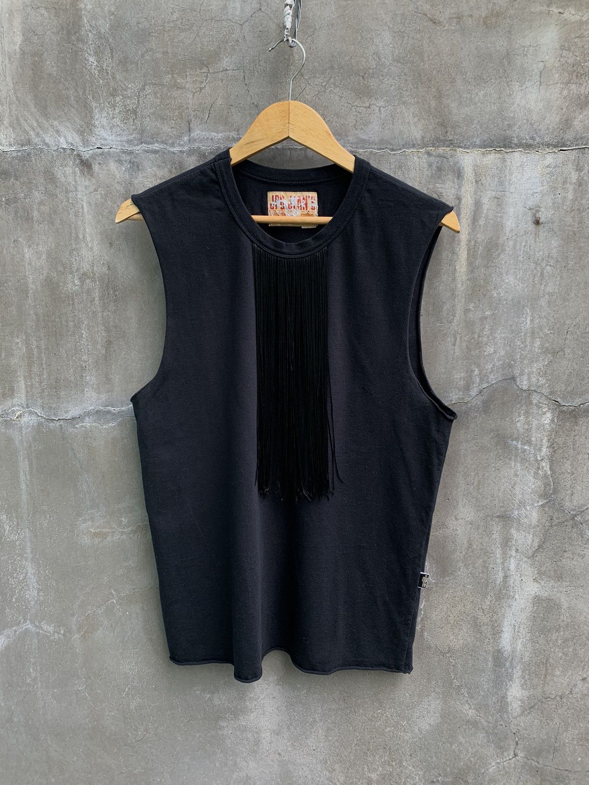 Jean Paul Gaultier 2007 Fringe Ribbed Tank Top Size L / US 10 / IT 46 - 2 Thumbnail