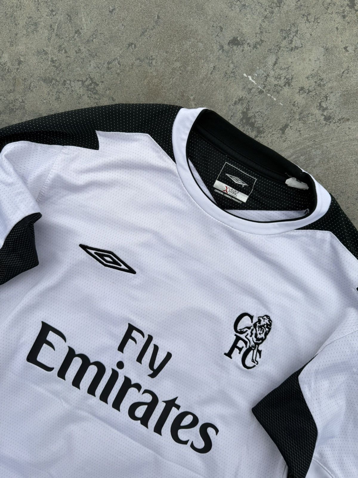 Umbro Vintage 2004 Chelsea 23 Cudicini Y2k Long Soccer Jersey Size US XS / EU 42 / 0 - 9 Thumbnail