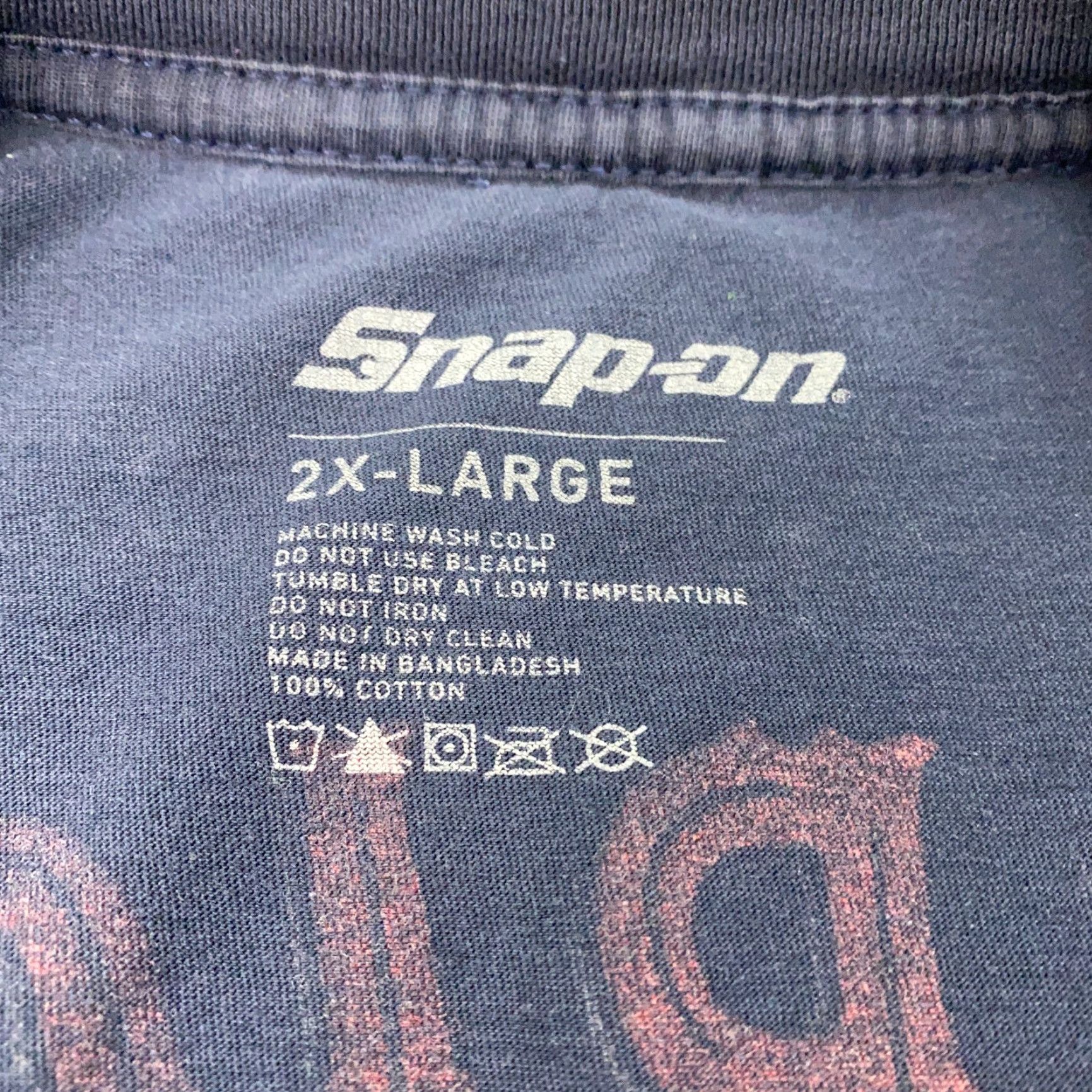 Vintage Snap-On Tools Shirt Mens 2X Black Biker Motorcycle Graphic Print Crew Neck Cotton Jersey T-Shirt Size US XXL / EU 58 / 5 - 6 Thumbnail