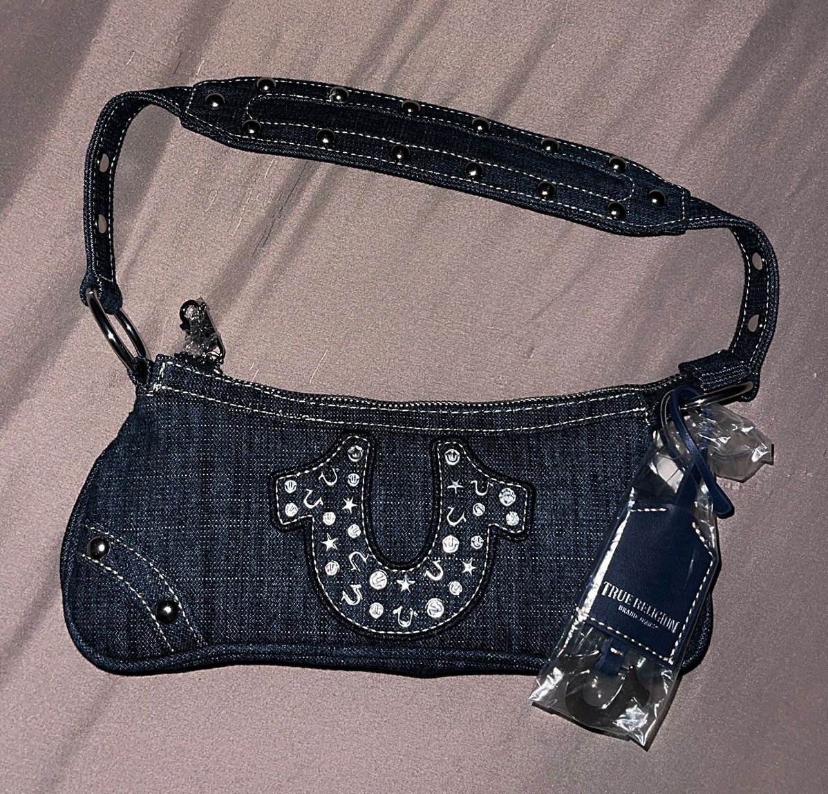 True Religion True Religion Mini Denim Shoulder Bag Size ONE SIZE - 1 Thumbnail