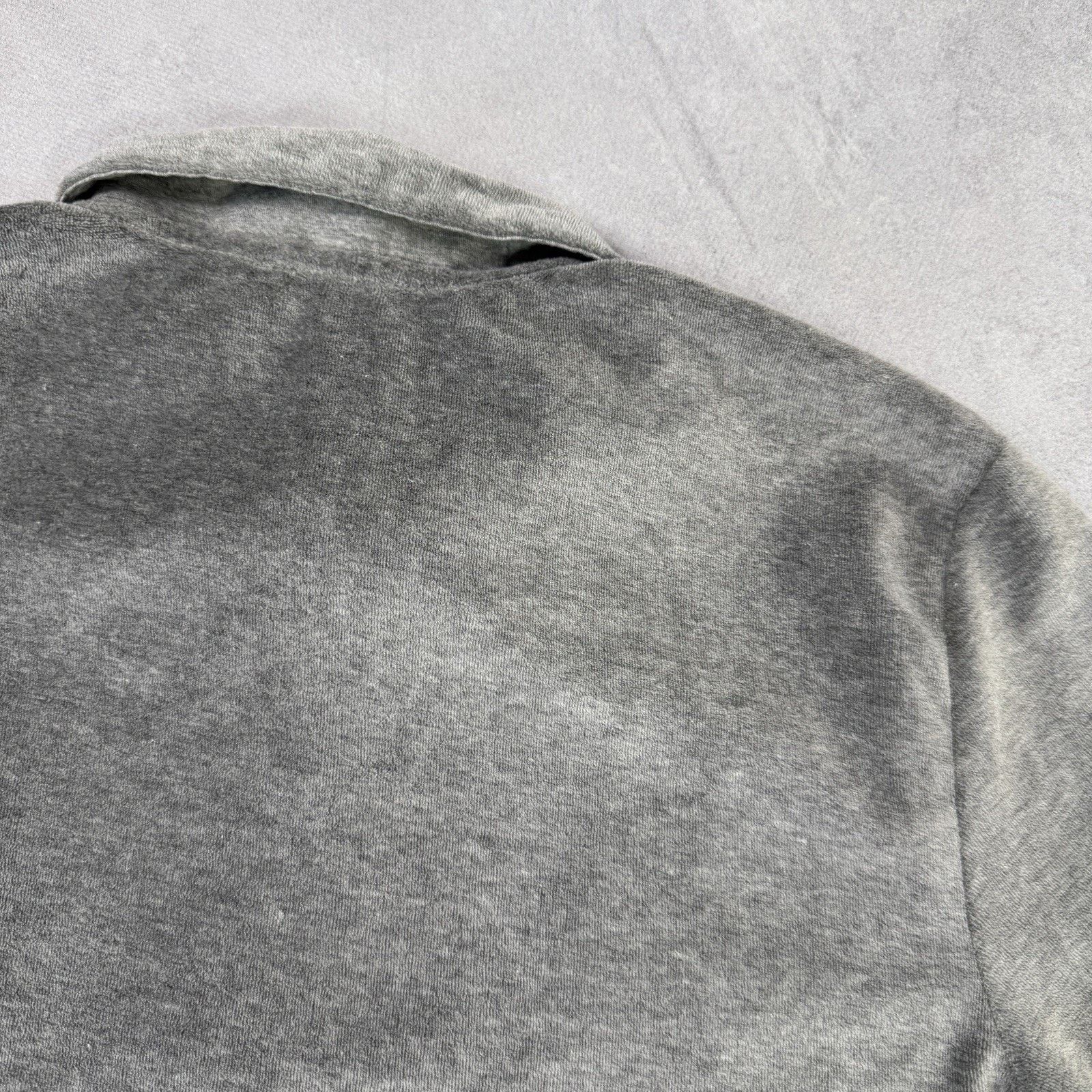 Reiss Reiss Men Grey Velure Polo Zip T Shirt Size L Size US L / EU 52-54 / 3 - 14 Thumbnail