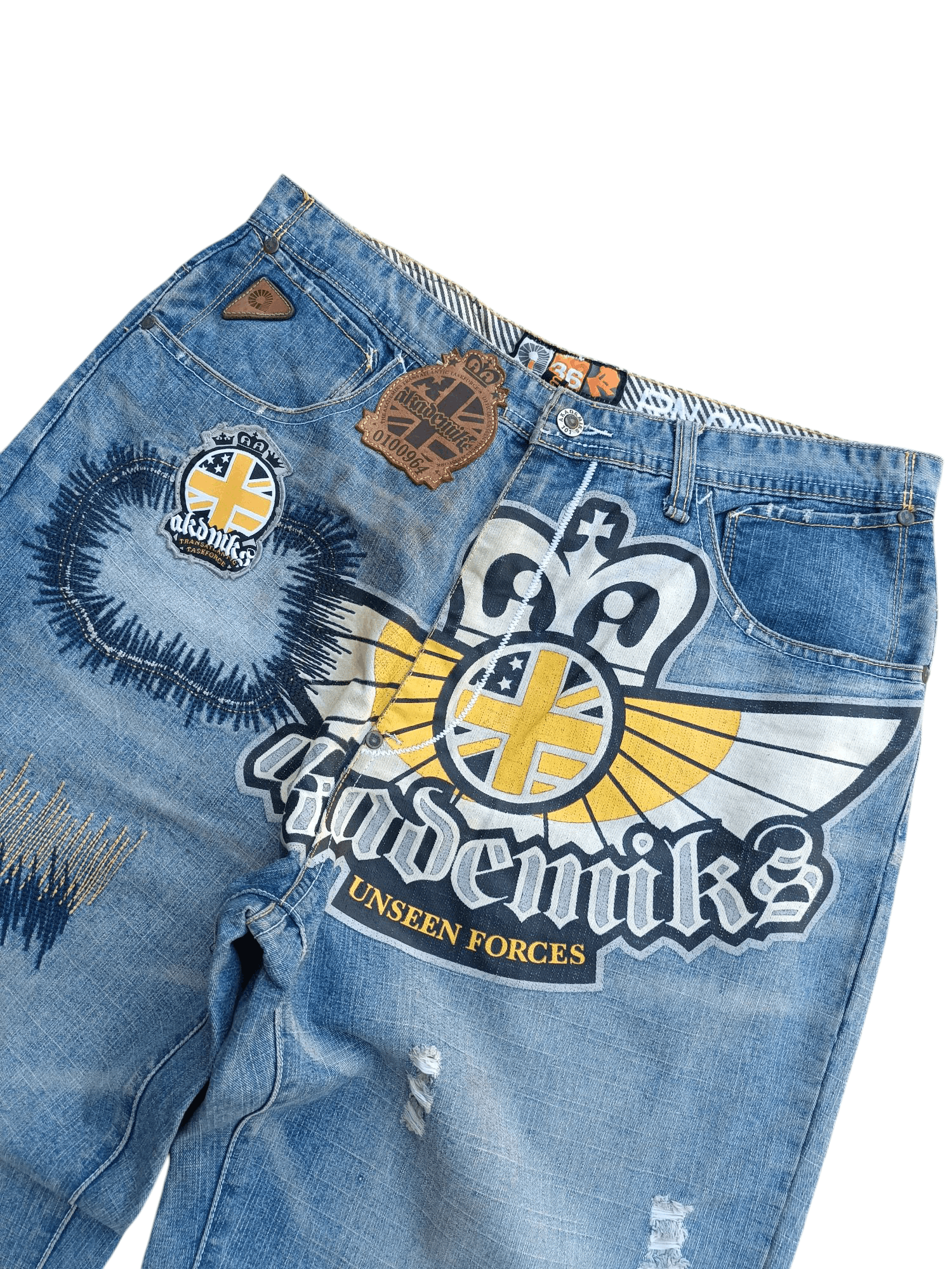 Akademiks Vintage Akademiks Loose Baggy Straight Leg Big Logo Jeans Size US 32 / EU 48 - 3 Thumbnail