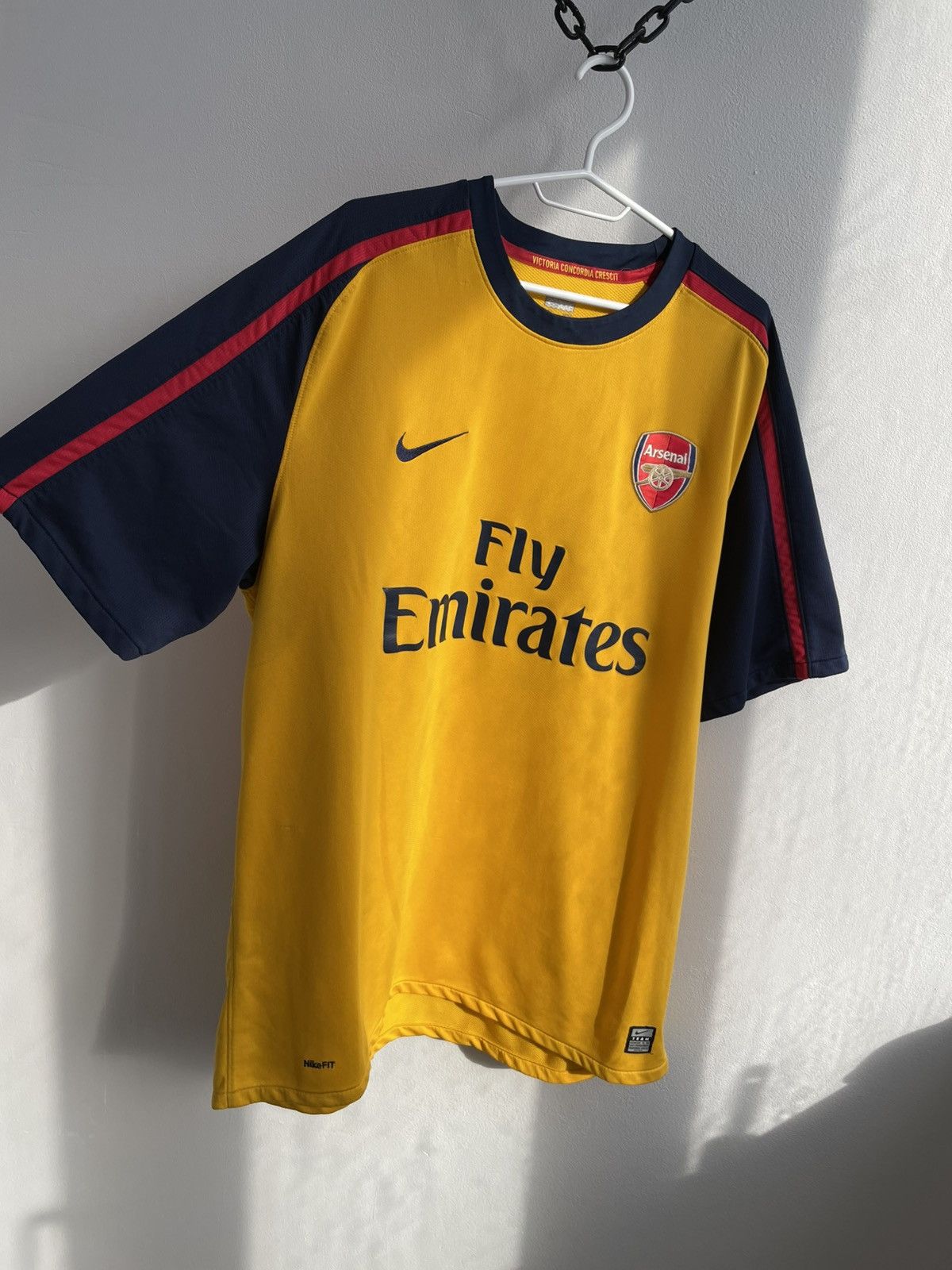 Nike Arsenal 2008 2009 Away Football Shirt Soccer Jersey Nike Size US XXL / EU 58 / 5 - 3 Thumbnail