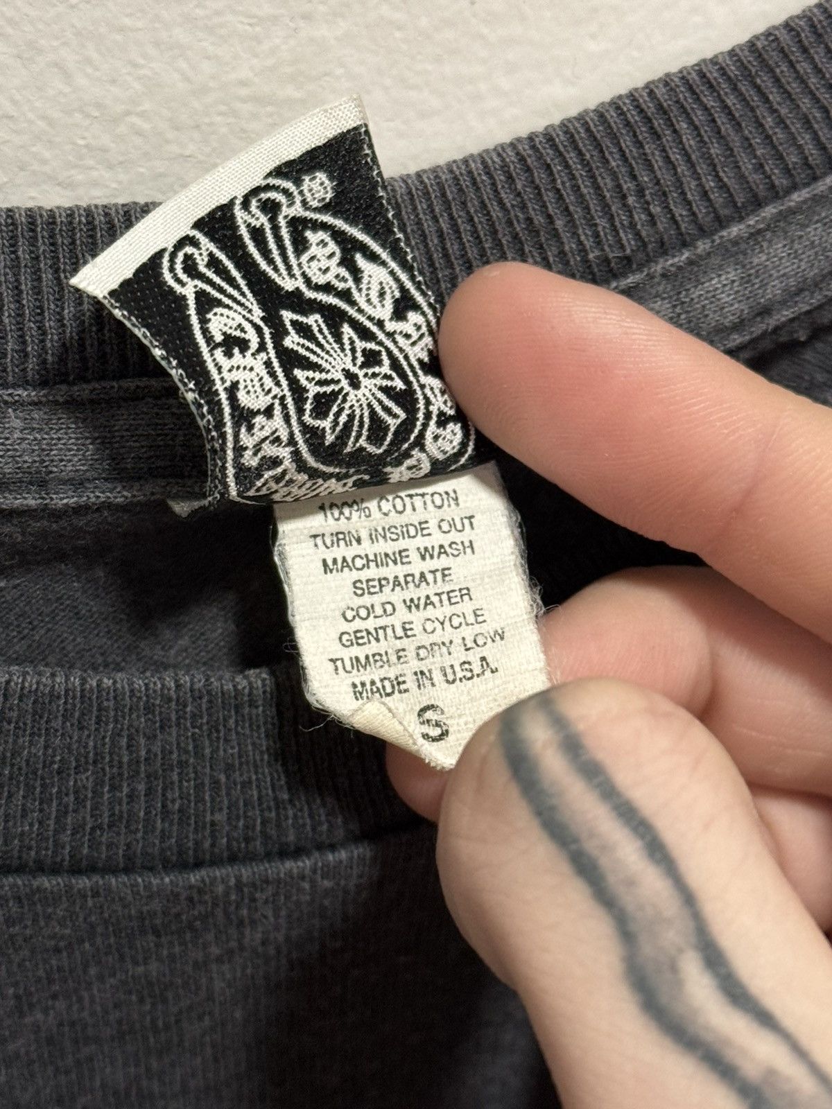 Chrome Hearts Chrome Hearts RARE embroidered pocket tee Size US S / EU 44-46 / 1 - 6 Thumbnail