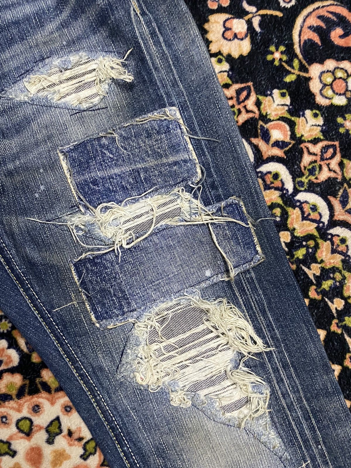 FranCisT MOR.K.S RARE! Francist Mor.k.s selvedge disteressed denim Size US 30 / EU 46 - 9 Thumbnail