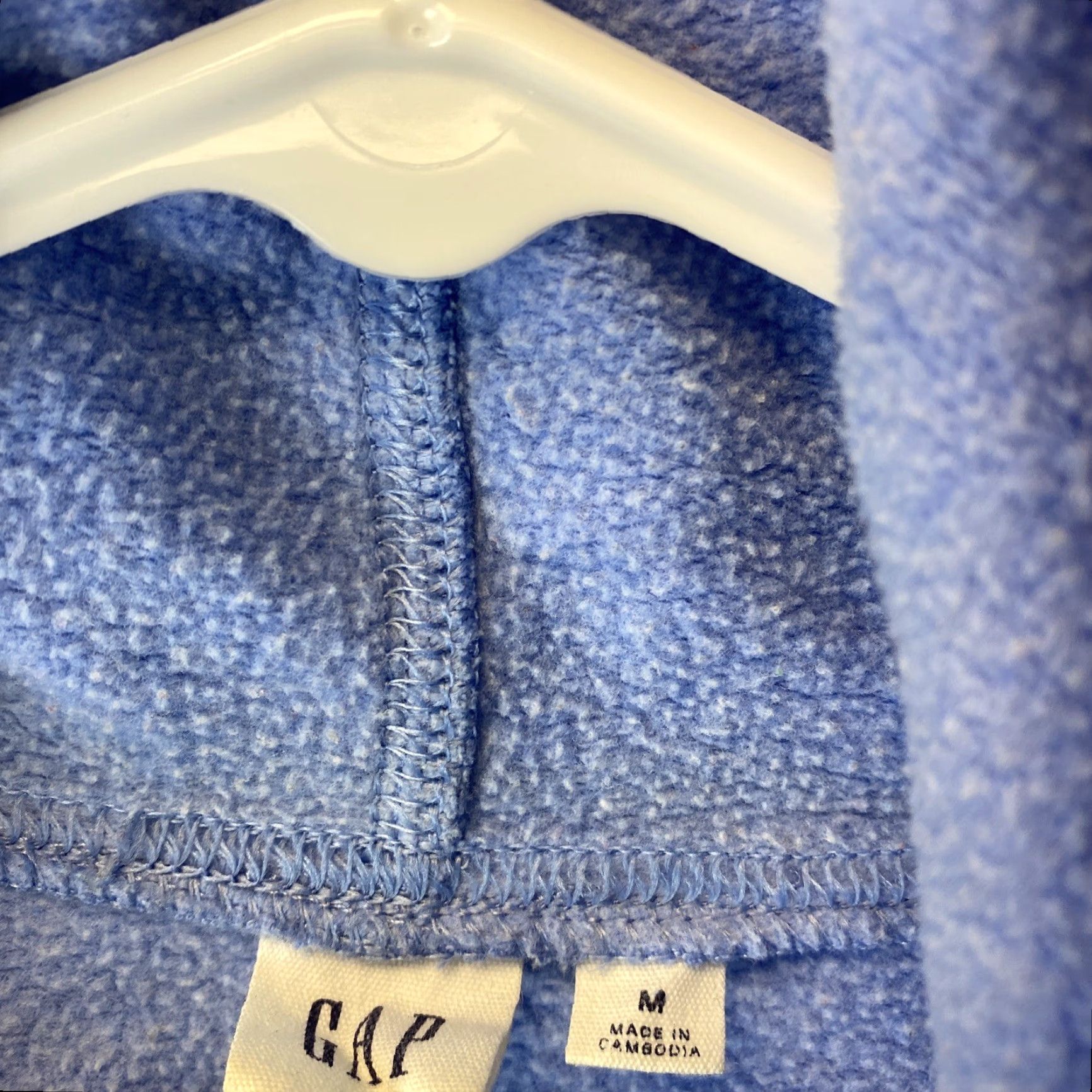 Gap VINTAGE? No — Gap Sweatshirt Hoodie Shirt Women M Blue Cotton Pullover Regular with Pockets 49-36 Size M / US 6-8 / IT 42-44 - 3 Thumbnail