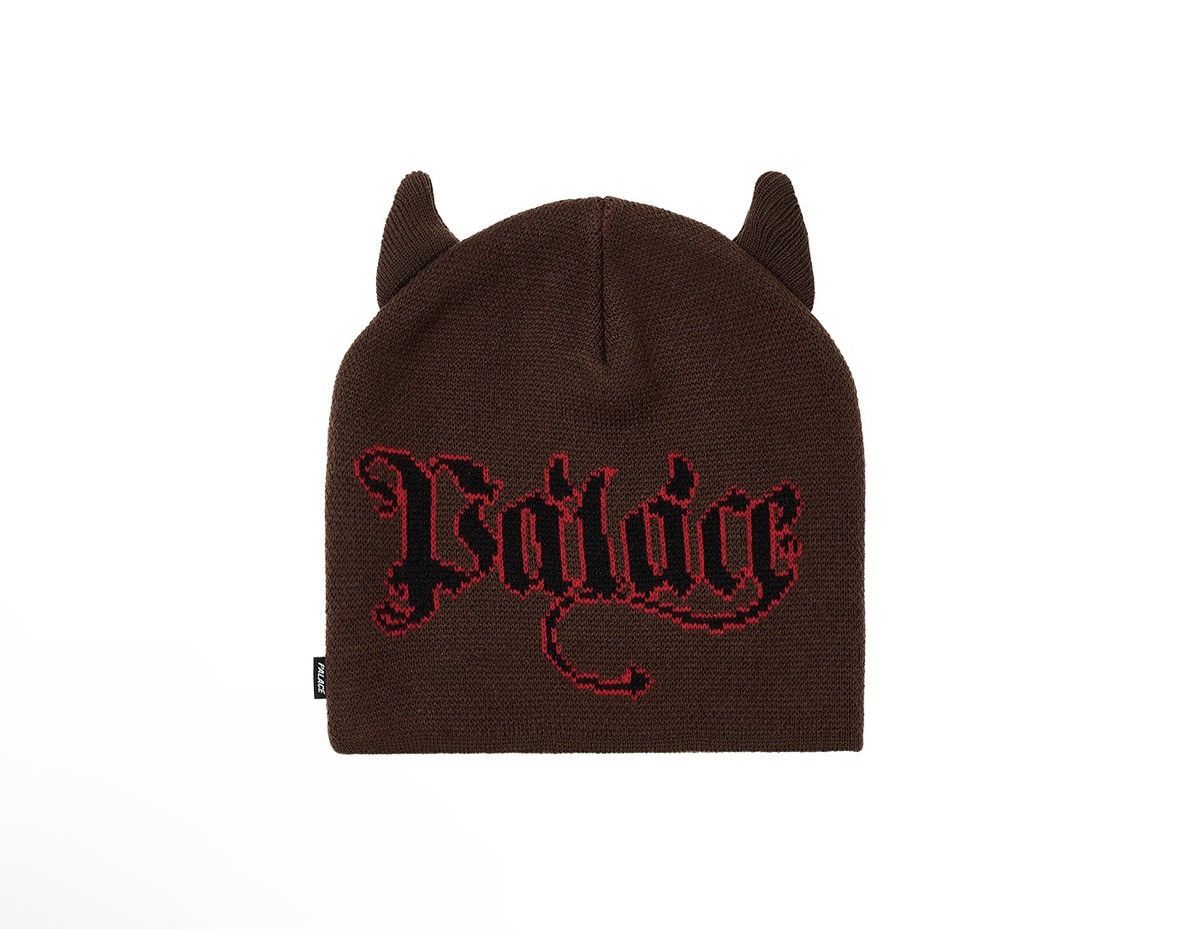 image of Palace Horny Nein Cuff Beanie Nice Brown Osfa, Men's