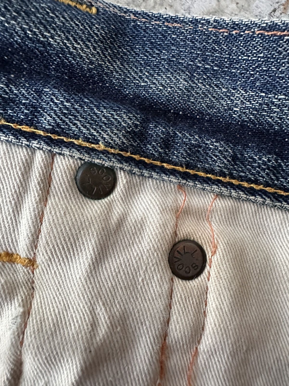 Evisu Buckle Back Thrashed No 2 2000s Selvedge seagulls back cinch Size US 34 / EU 50 - 15 Thumbnail