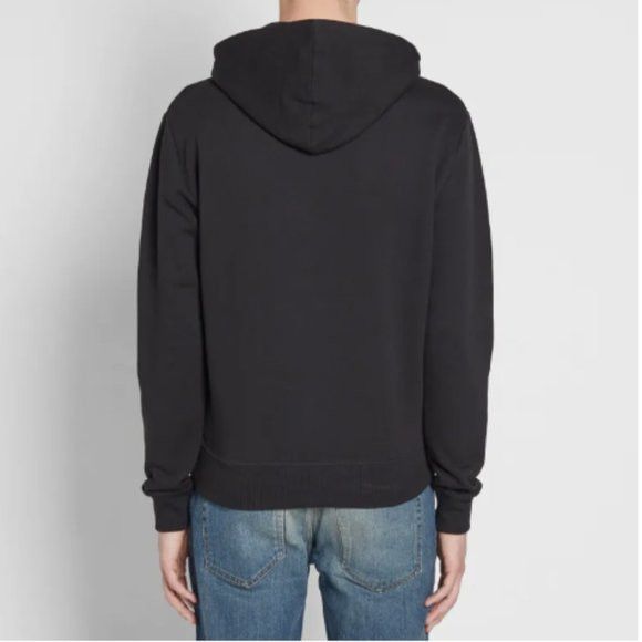 Saint Laurent Paris Saint Laurent Script Cotton Hoodie - S/M, authenticated 🇮🇹 Size US M / EU 48-50 / 2 - 11 Thumbnail