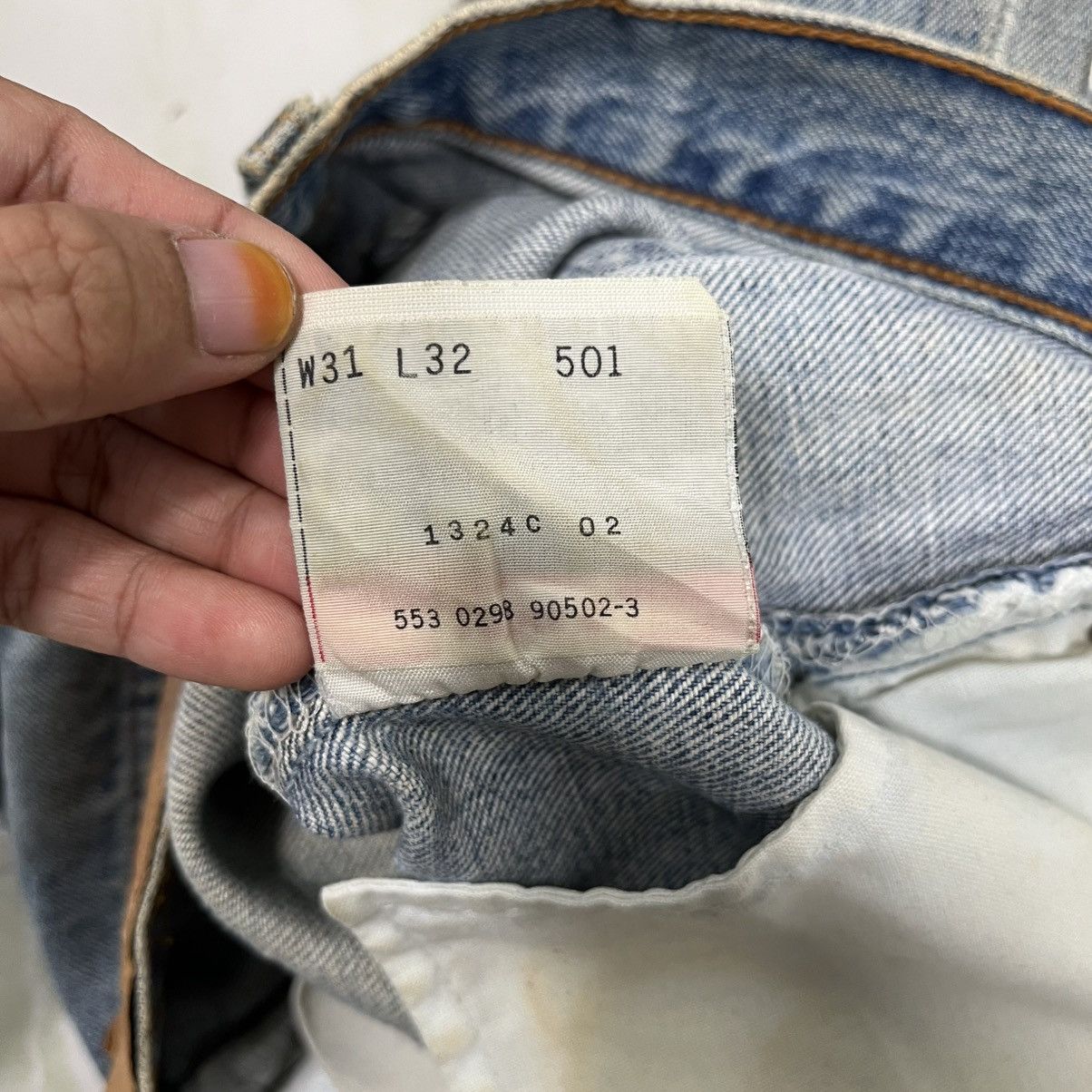 Levi's Vintage 90s Levis Lot 501 Distressed Denim Jeans Size US 30 / EU 46 - 20 Thumbnail