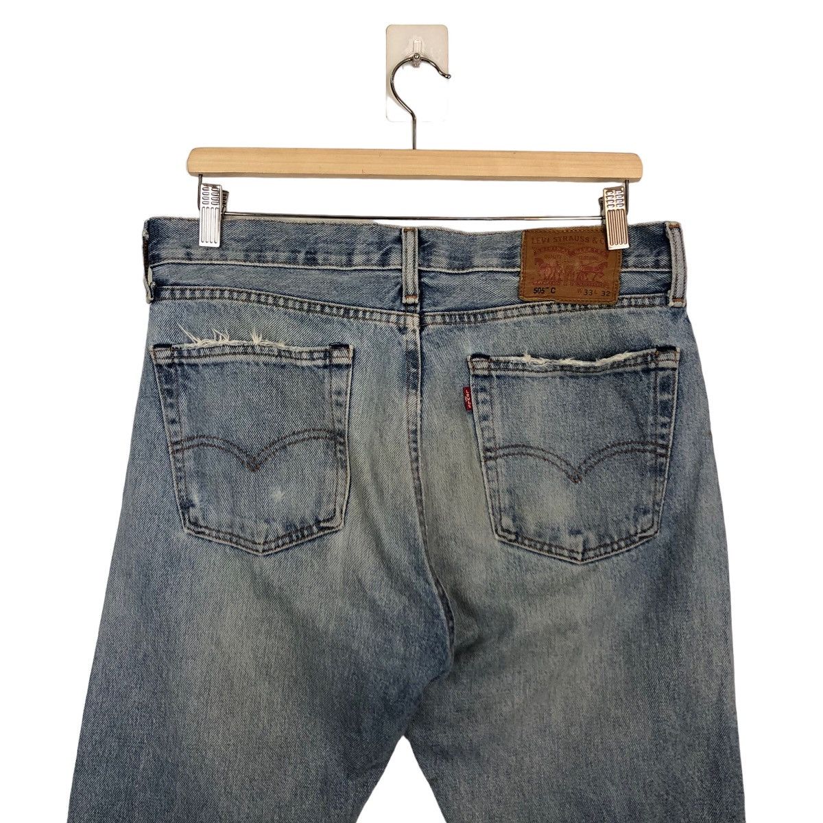 Levi's Vintage Clothing 🔥VINTAGE LEVI’S LOT 505 STRAIGHT CUT DISTRESSED DENIM JEANS Size US 32 / EU 48 - 7 Thumbnail