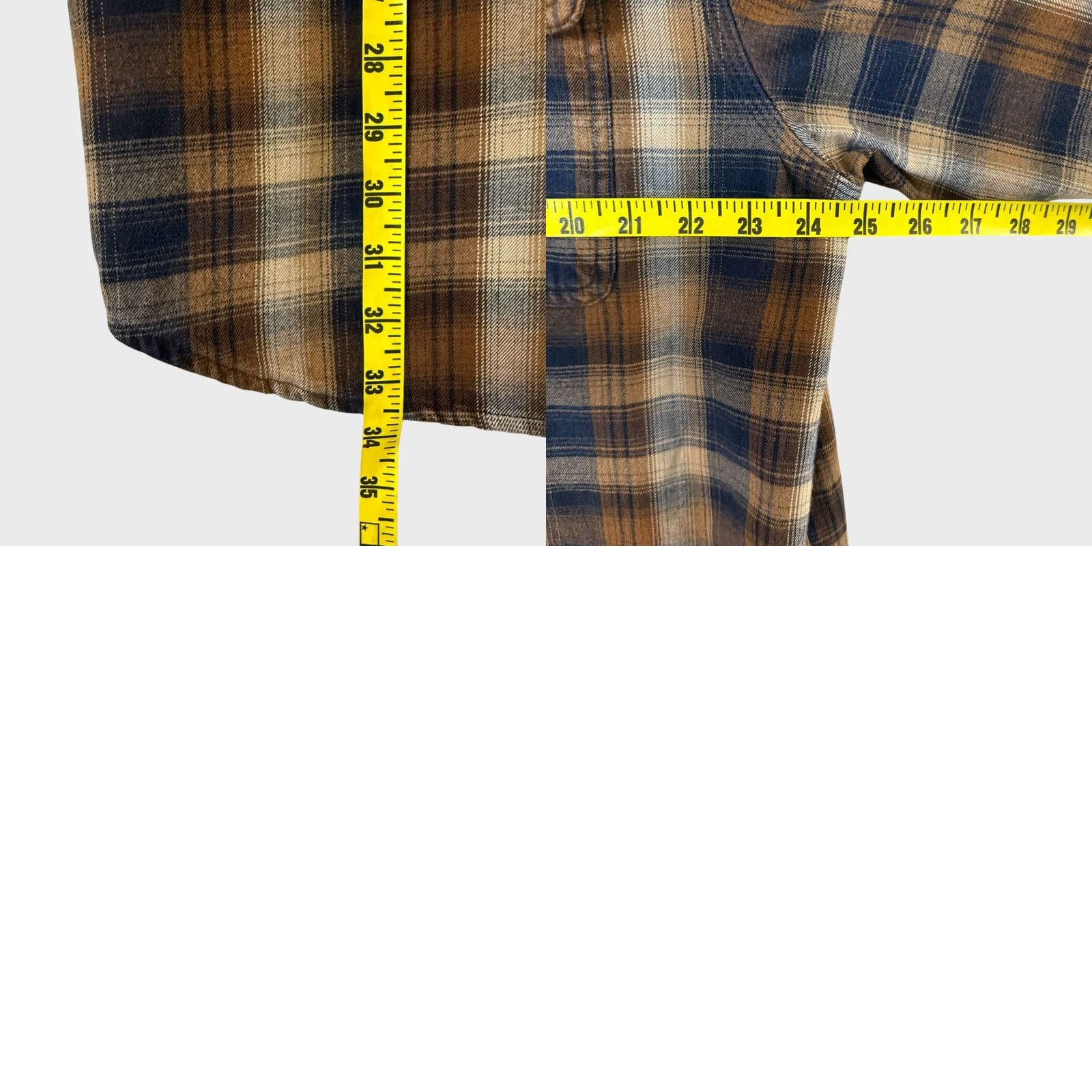 Carhartt Carhartt Heavyweight Plaid Flannel Shirt Brown Original-Fit XLT Mens Cotton Size US XL / EU 56 / 4 - 9 Thumbnail