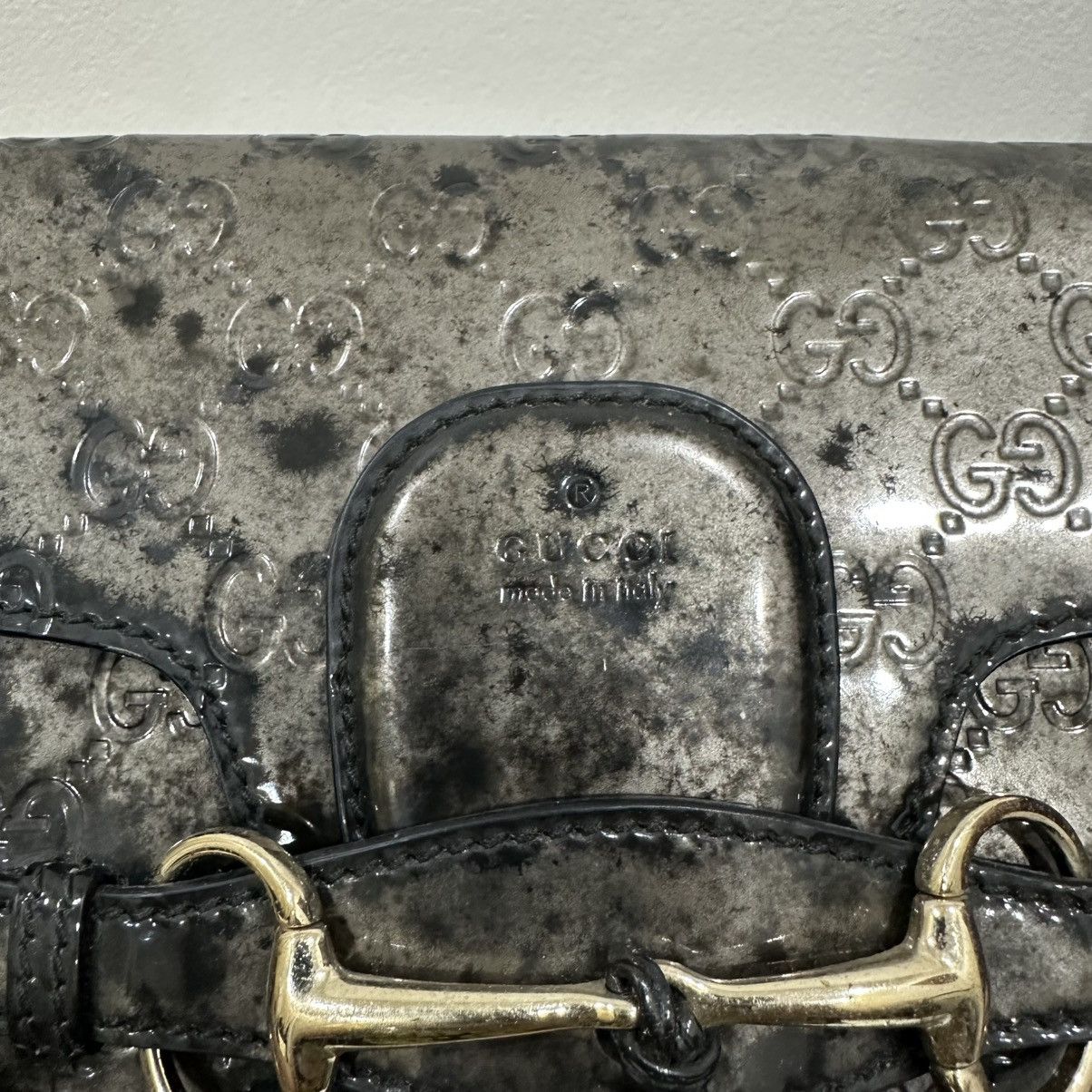 Gucci GUCCI HORSEBIT EMILY CHAIN SHOULDER BAG PATENT LEATHER 30 Size ONE SIZE - 9 Thumbnail