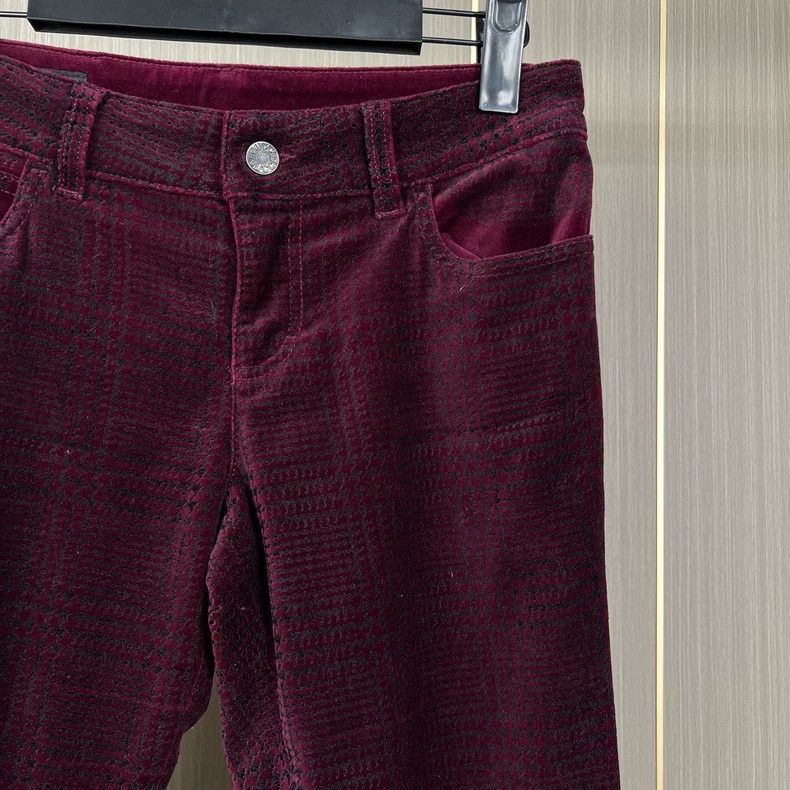 Gucci Gucci Burgundy corduroy trousers 2504-Nextarrow Size US 38 / EU 54 - 3 Thumbnail