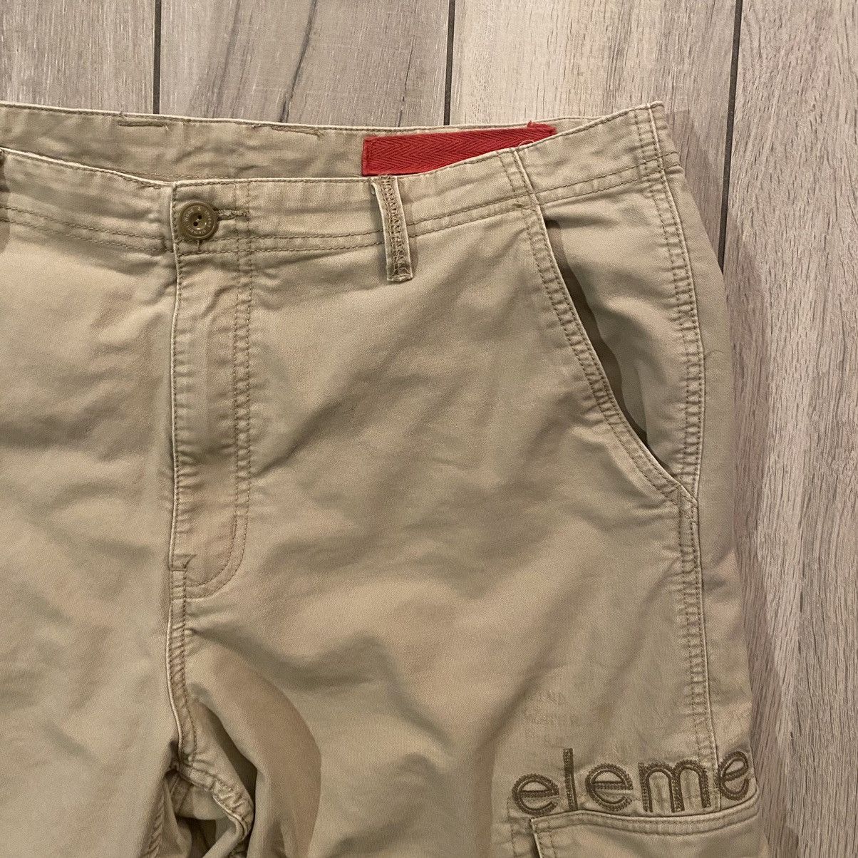 Element × JNCO × Southpole Vintage Y2K Earth Tone Tan Element Baggy Cargo Shorts 38 Size US 38 / EU 54 - 21 Thumbnail