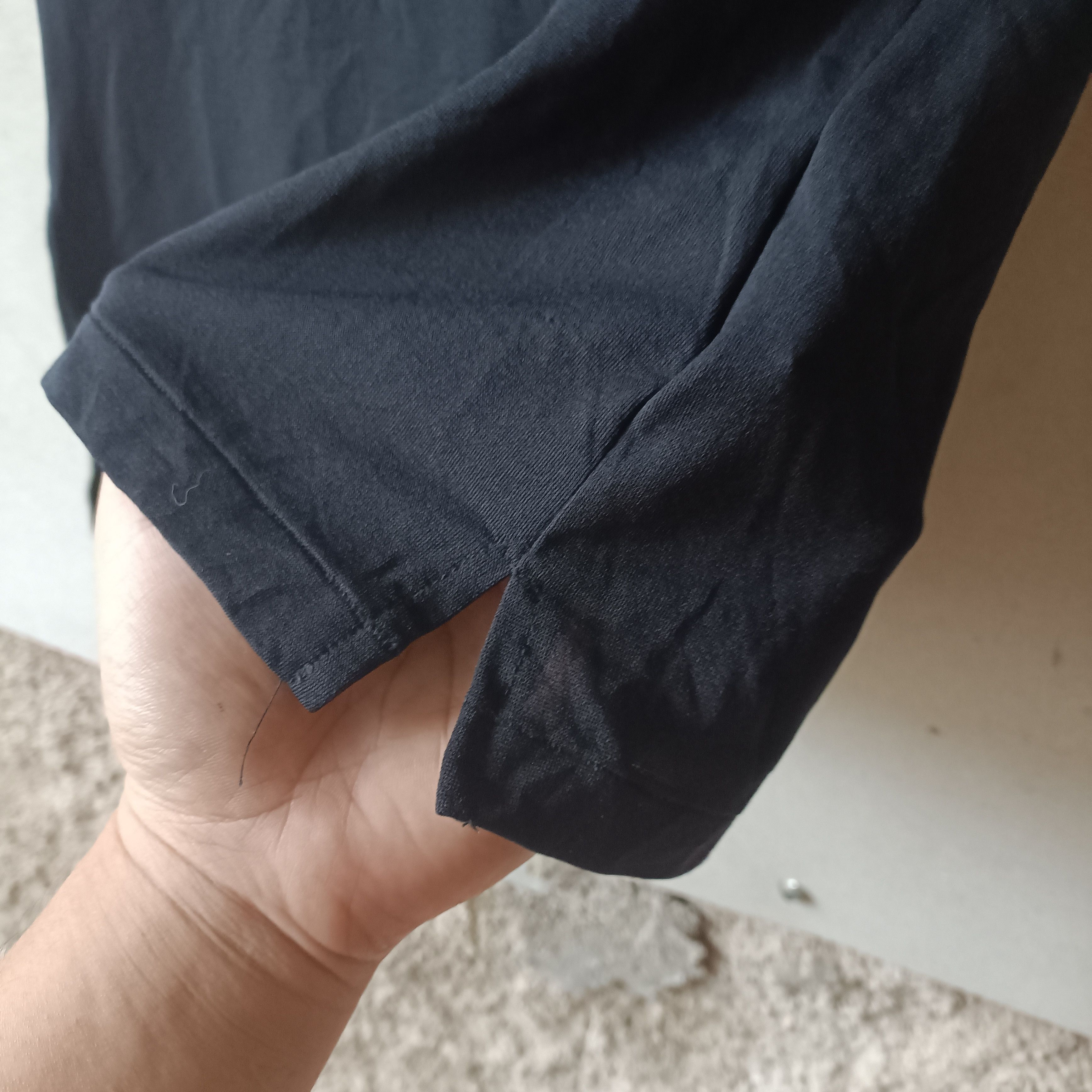 Yohji Yamamoto Yohji Yamamoto Black Nylon T-shirt Size S / US 4 / IT 40 - 4 Thumbnail