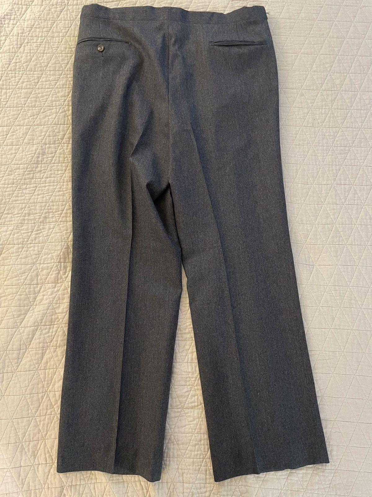 Chaps Ralph Lauren × Vintage Double Breasted Wool Flannel Pleated Suit Size 42L - 16 Thumbnail