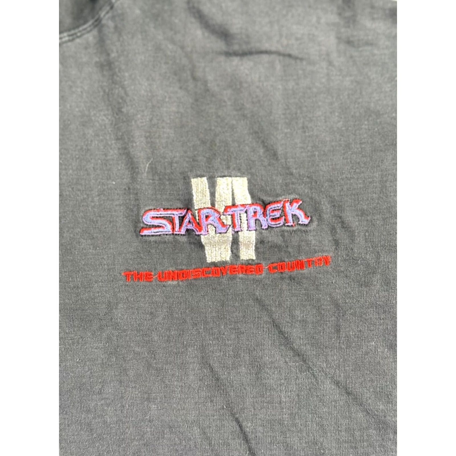 Vintage VINTAGE Star Trek Hoodie Mens Large Official Paramount The Undiscovered Country Size US L / EU 52-54 / 3 - 4 Thumbnail
