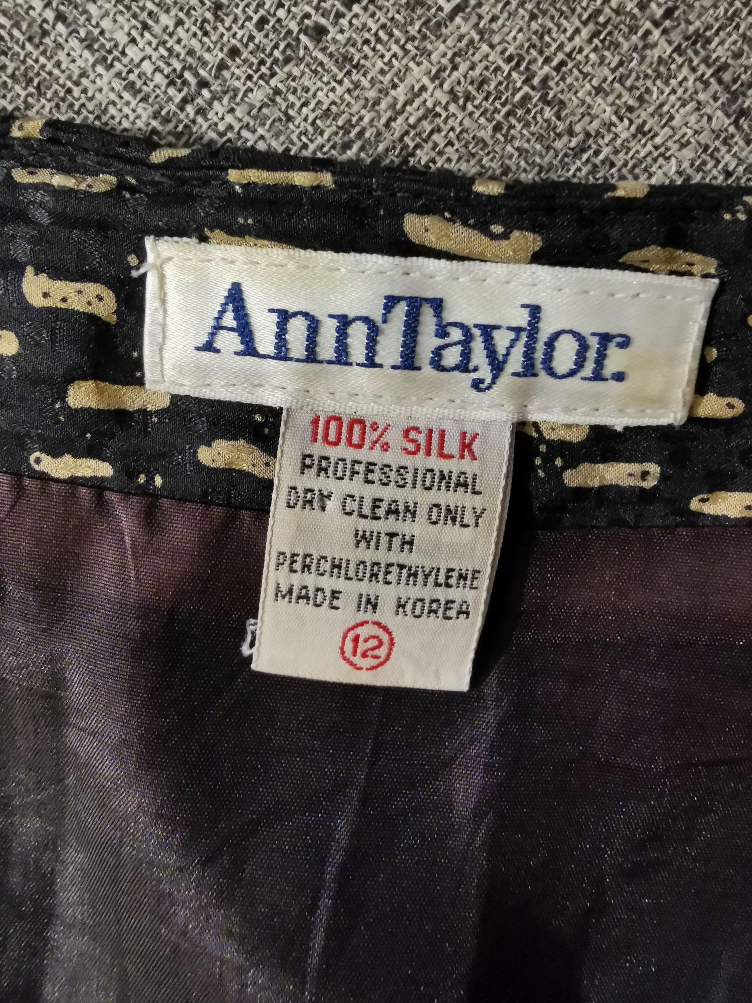 Ann Taylor Ann Taylor 100% Silk Skirt L / 12 Size 30" / US 8 / IT 44 - 7 Thumbnail
