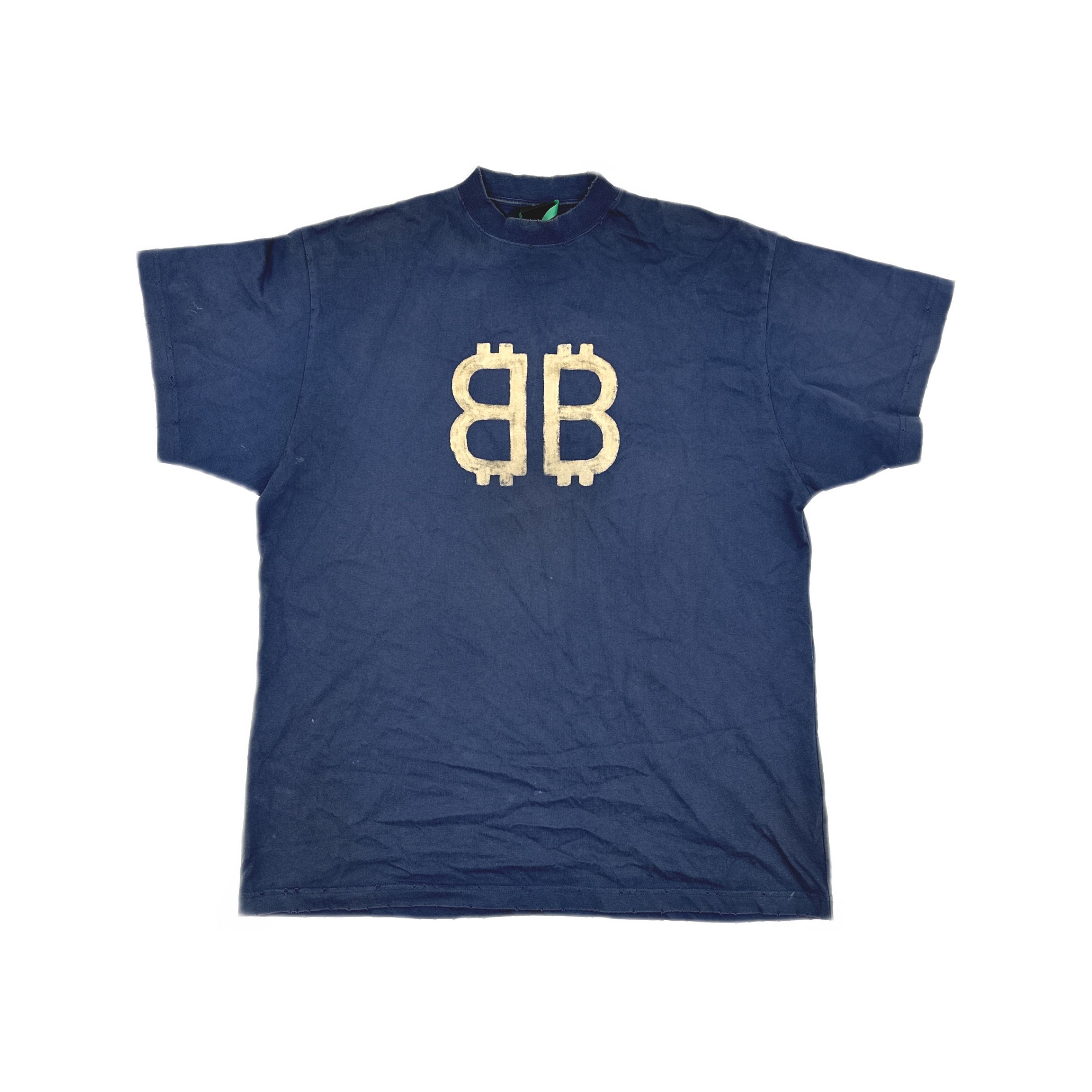 Balenciaga Balenciaga BB Crypto Logo T-Shirt Size 2 Size US M / EU 48-50 / 2 - 1 Thumbnail
