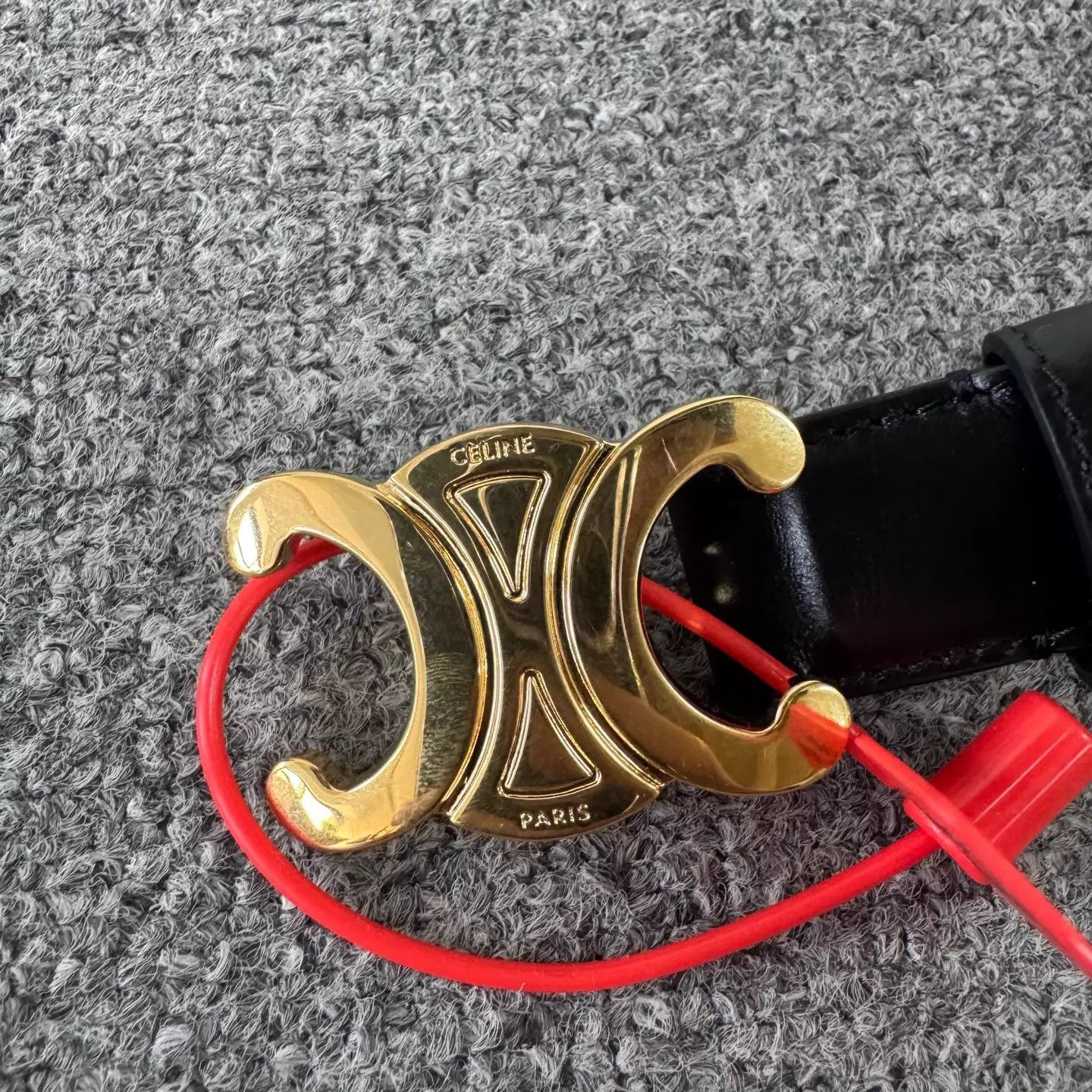 Celine Celine Triumph Arc Gold Logo Belt 99 New Size 80 Size ONE SIZE - 2 Thumbnail