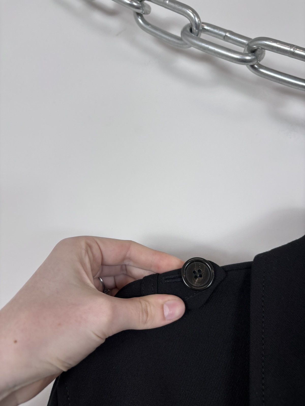 Arket Arket Women’s Black Wool Twill Double Breasted Peacoat Coat Size M / US 6-8 / IT 42-44 - 10 Thumbnail