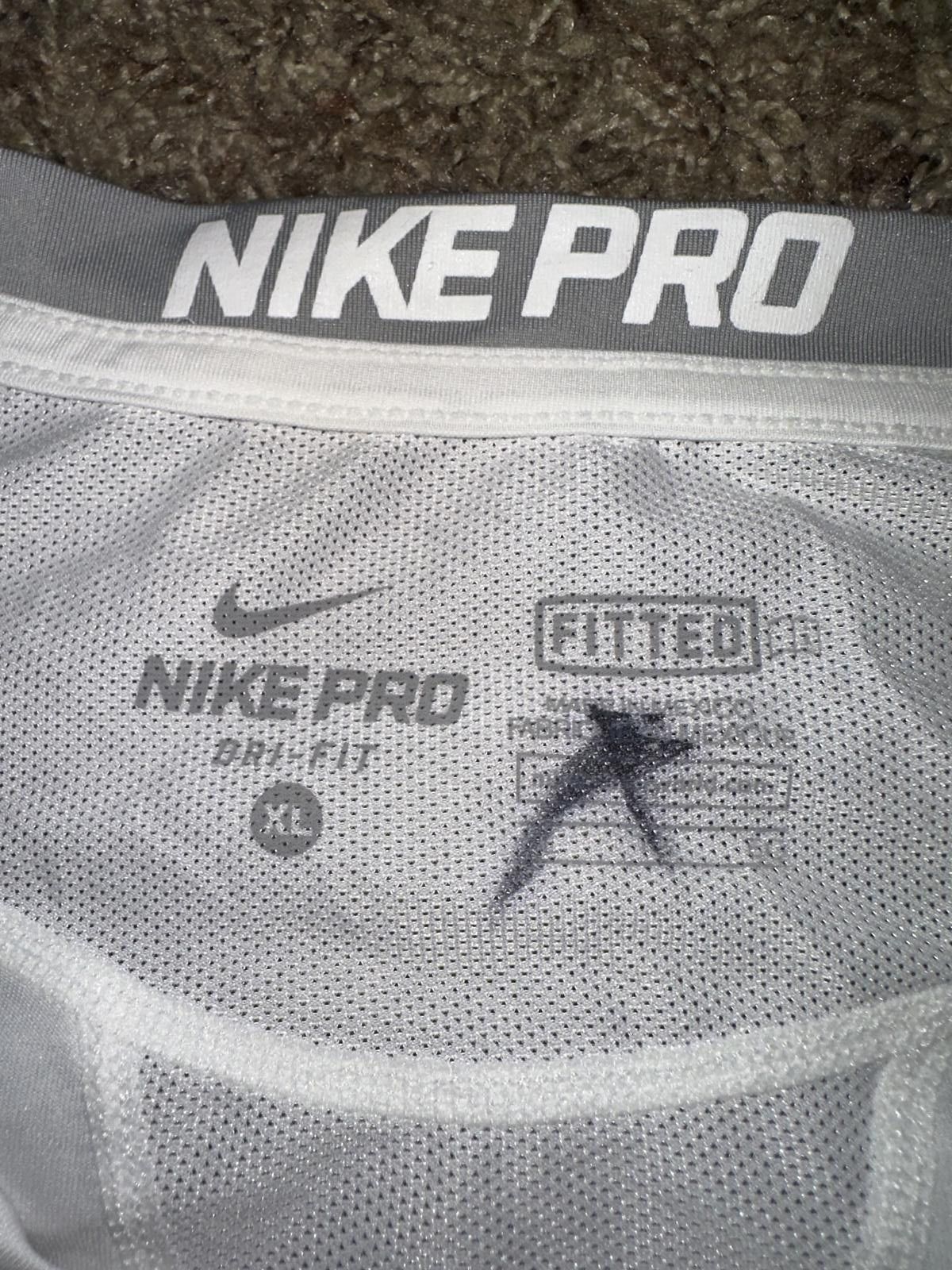 Nike Nike Men’s Pro Dri-Fit Fitted Stretch Mesh White T-Shirt Size US XL / EU 56 / 4 - 3 Thumbnail
