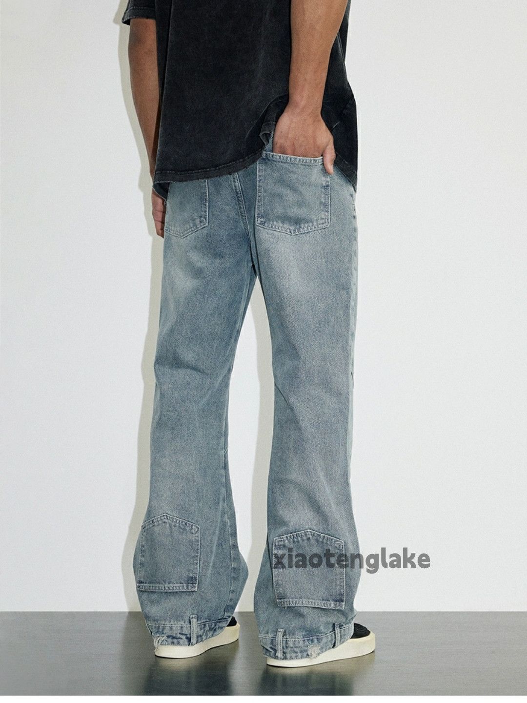 Jean × Vintage washed faded cleanfit yuppie skate punk flared jeans Size US 30 / EU 46 - 3 Thumbnail