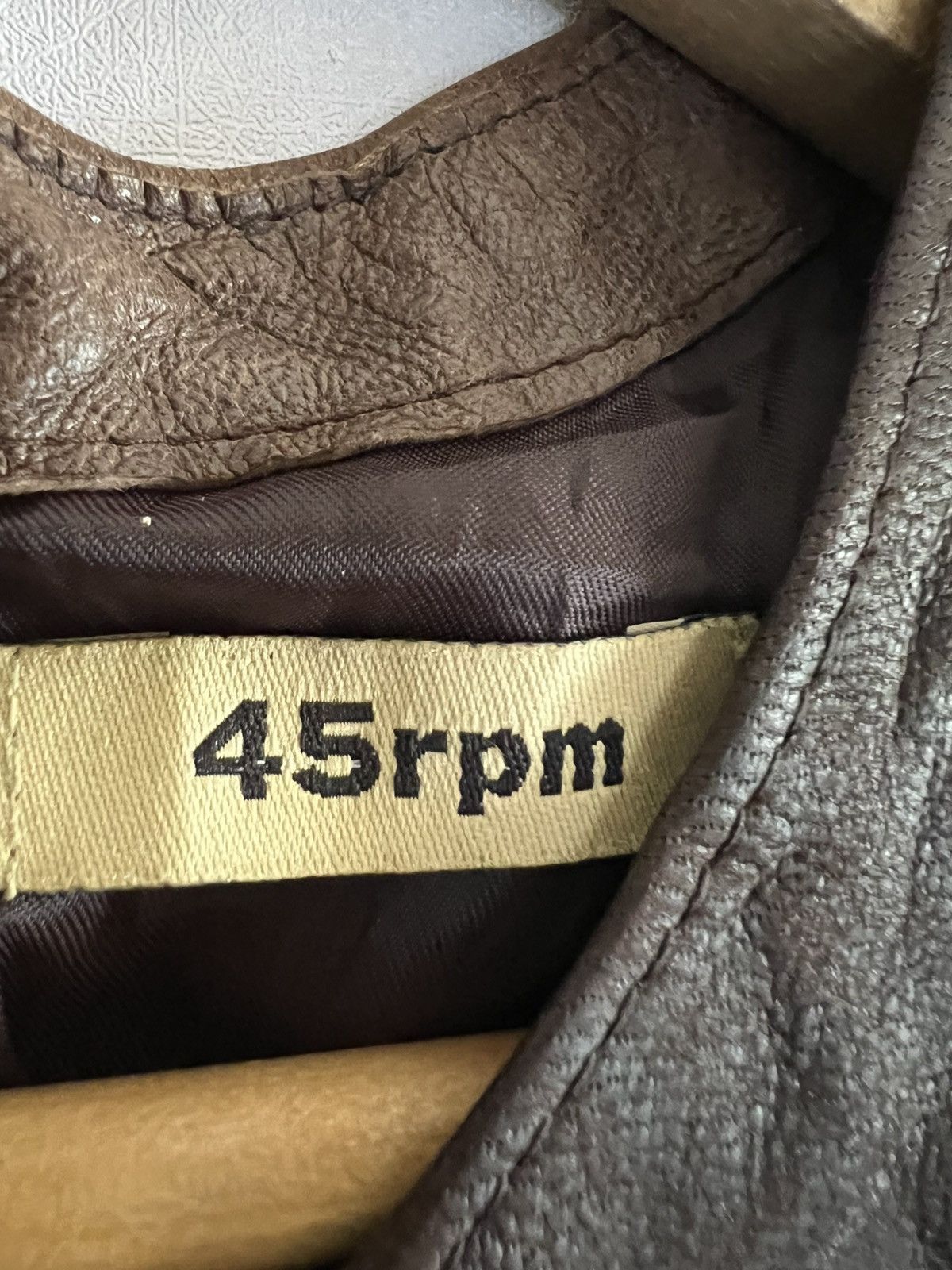 45rpm 45rpm Brown Leather Sleeveless Dress – Japanese Designer Size S / US 4 / IT 40 - 7 Thumbnail