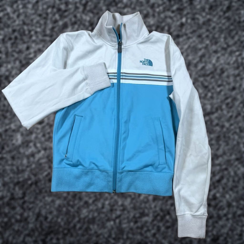 The North Face VINTAGE The North Face Track Jacket Women's Small Turquoise Full Zip Tennis Polyester Blue Size S / US 4 / IT 40 - 1 Thumbnail