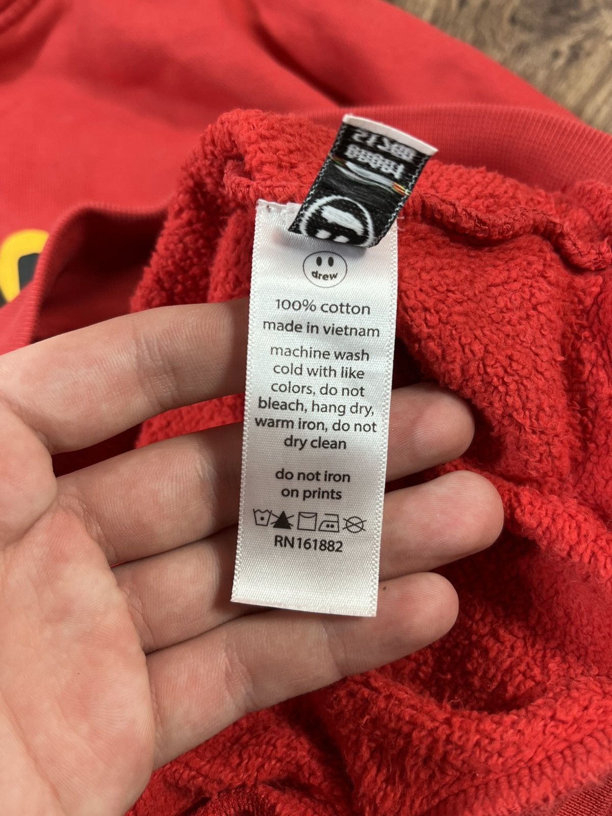 Drew House Drew House Oversized Hoodie Red Size US M / EU 48-50 / 2 - 10 Thumbnail