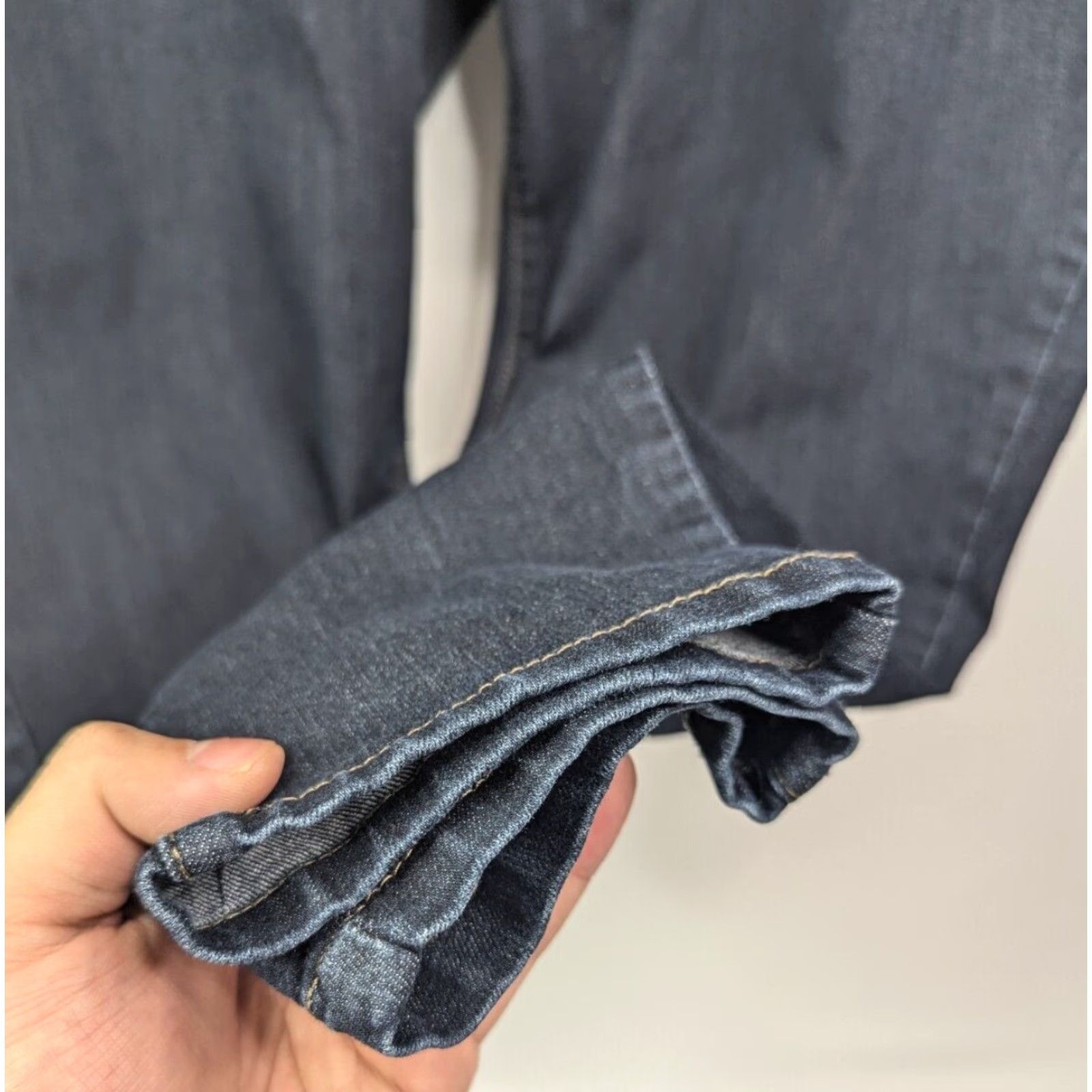 Vintage Democracy Jeans Women's 20W Blue Denim Skinny Ankle Crop High Rise Plus Size Size 42" / US 20 - 3 Thumbnail