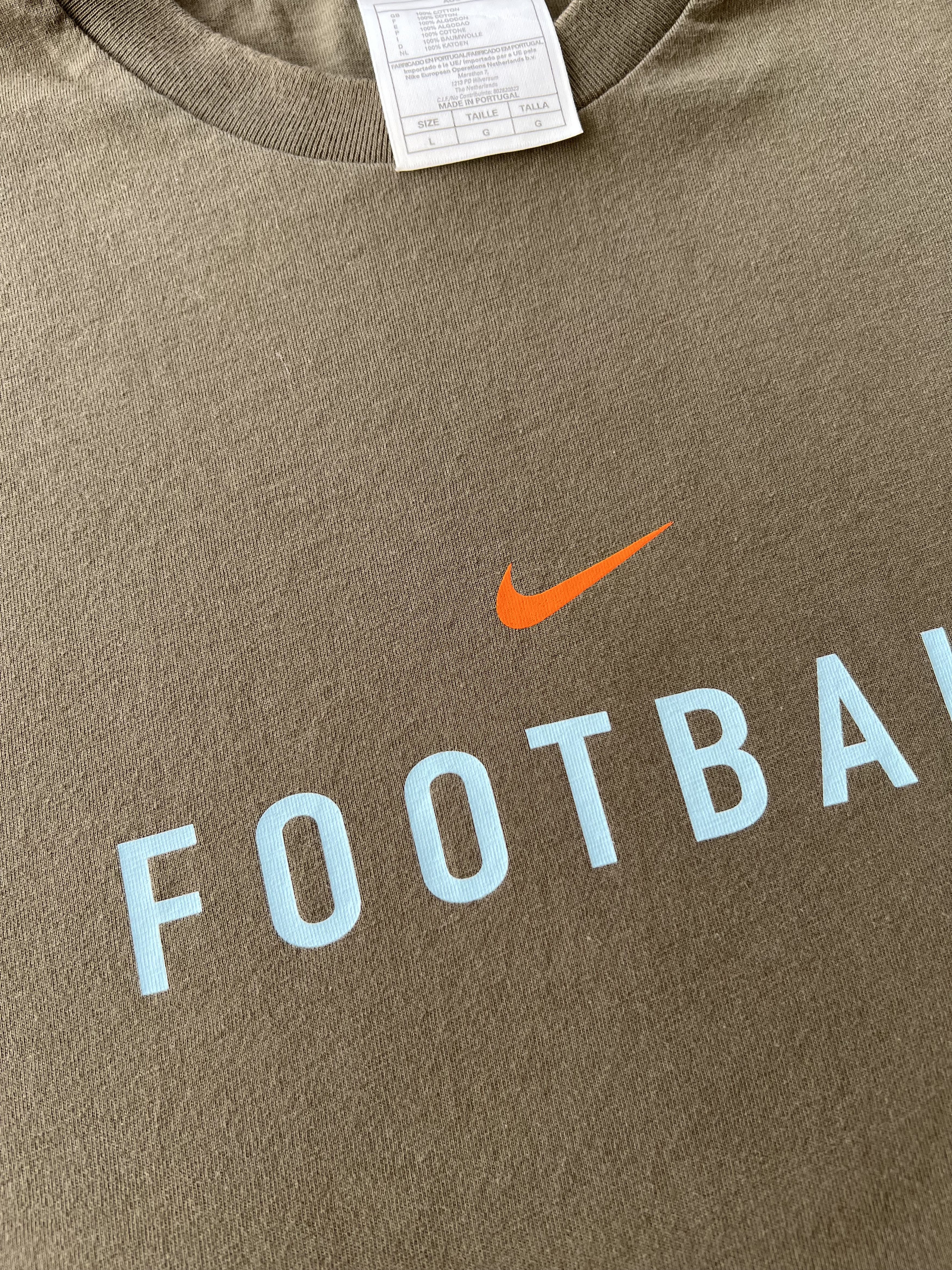 Nike Vintage 90s Nike Premier Cup Soccer Football T-shirt Size US L / EU 52-54 / 3 - 4 Thumbnail