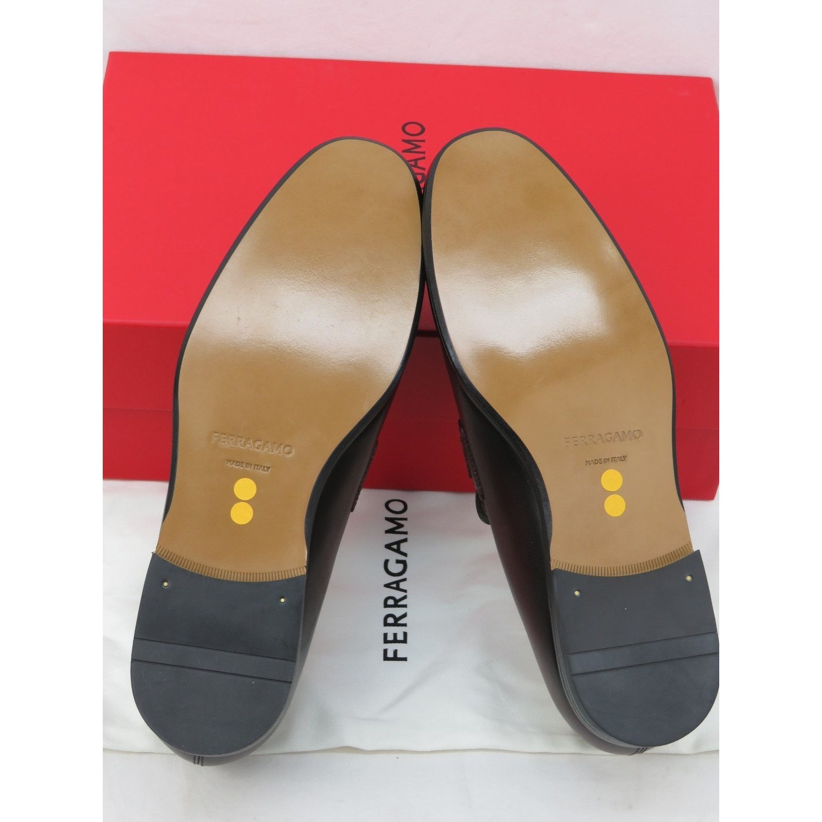 Salvatore Ferragamo FERRAGAMO BURGUNDY LEATHER FLORIO GANCINI LOAFERS 10.5 EE Size US 10.5 / EU 43-44 - 8 Thumbnail