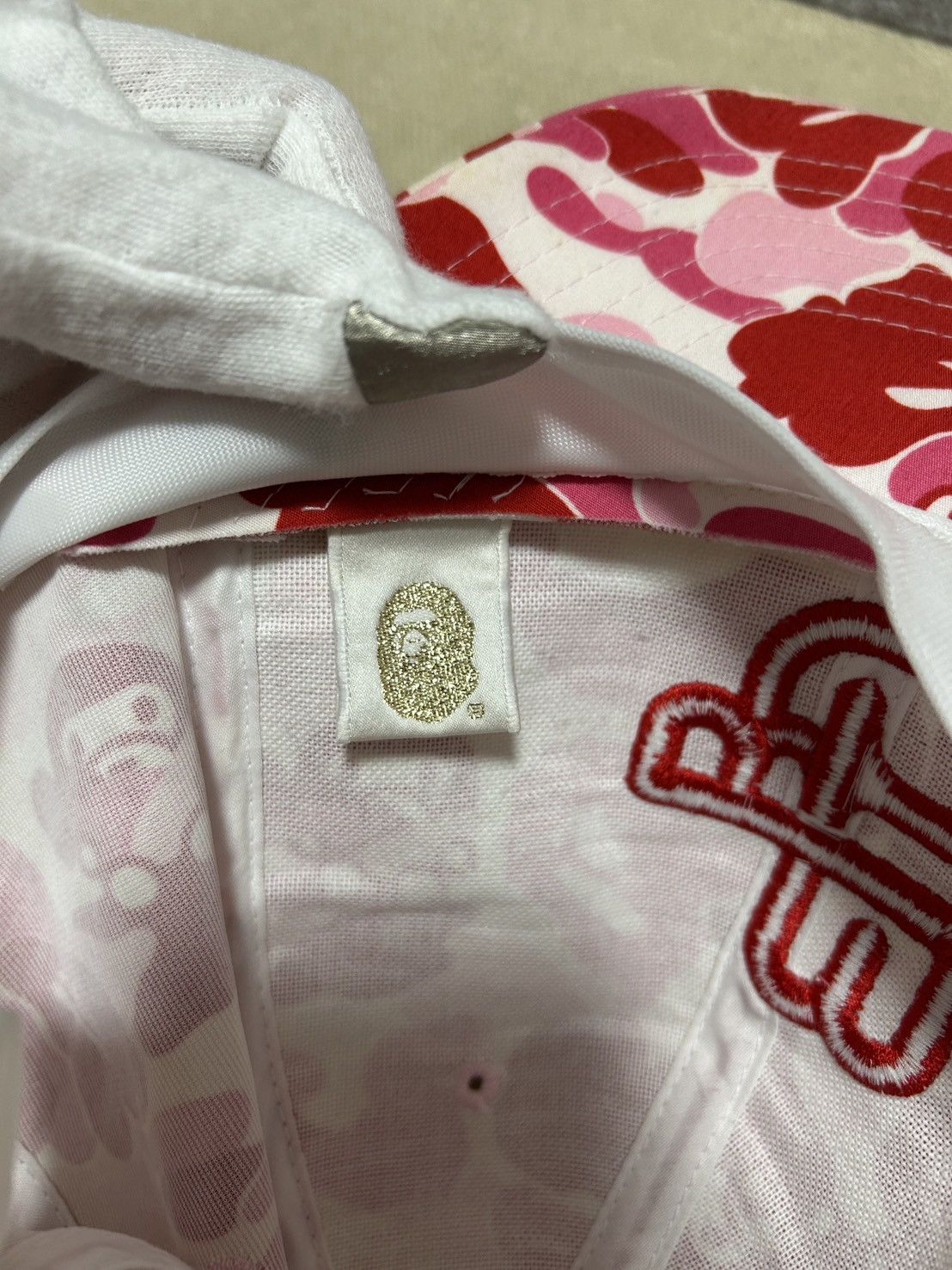 Bape OG Bape Pink Baby Milo Camo Hat Size ONE SIZE - 5 Thumbnail