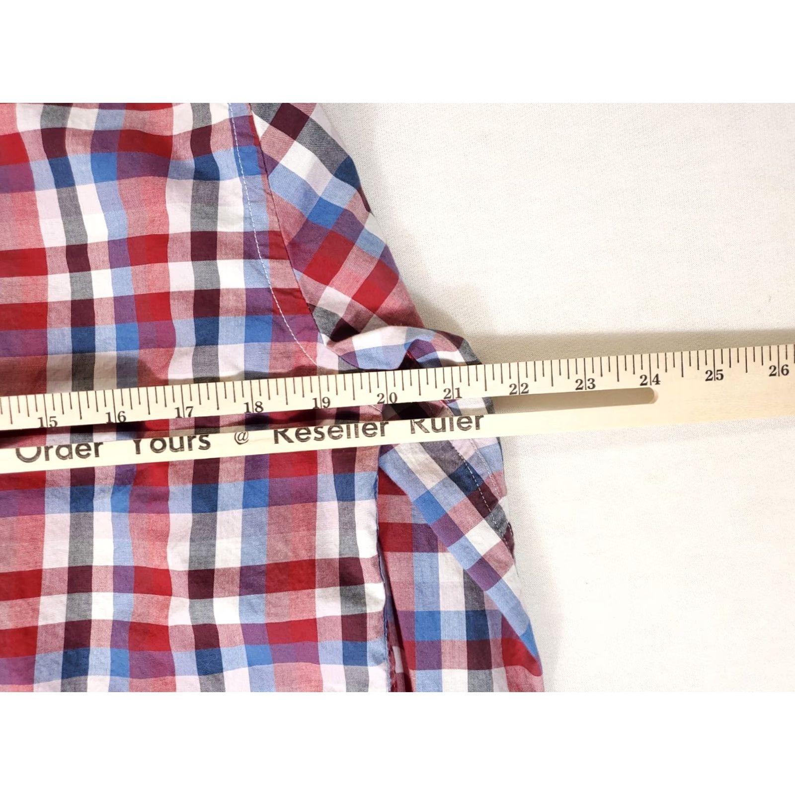 Banana Republic Banana Republic Button-Up Shirt Mens M Untucked Fit Plaid Check Long Sleeve Multicolor Shirt Size US M / EU 48-50 / 2 - 6 Thumbnail