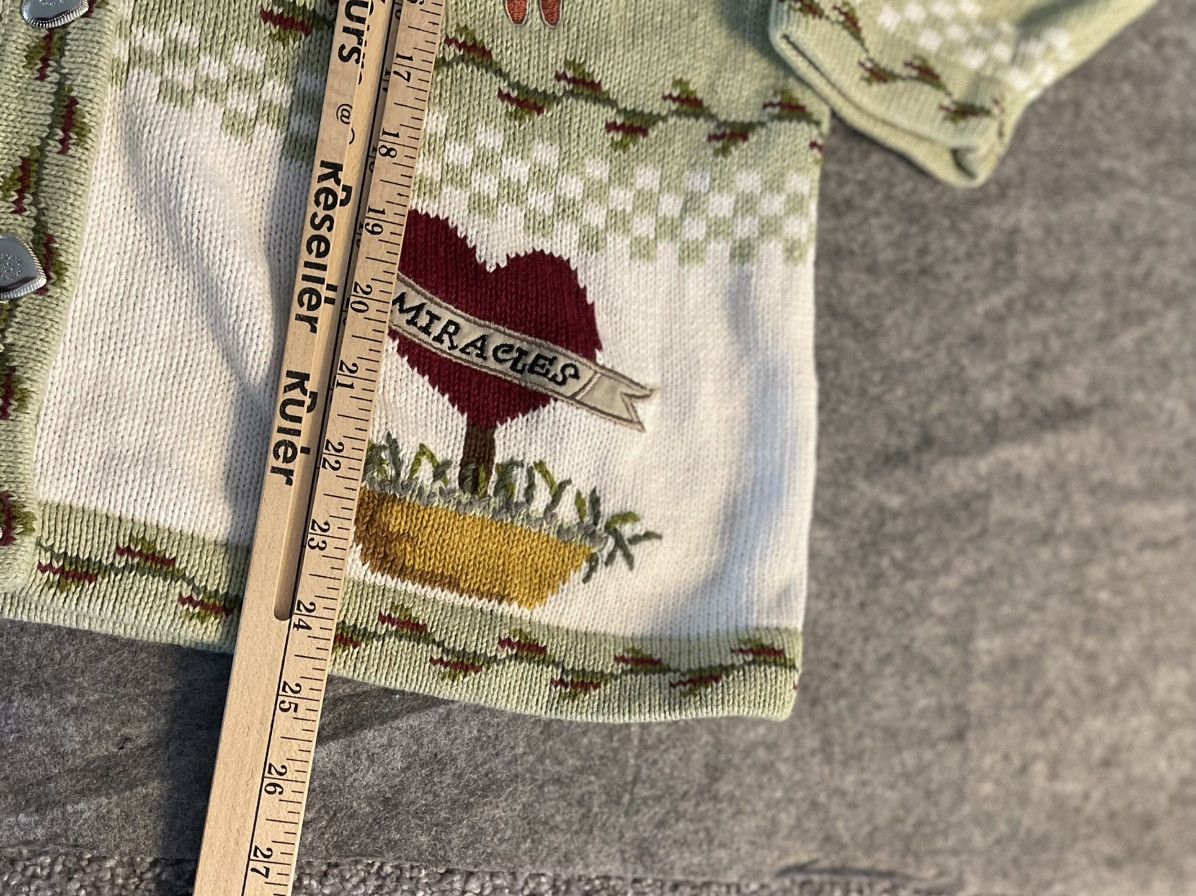 Quacker Factory Quacker Factory Cardigan Sweater L Green Embroidered Size L / US 10 / IT 46 - 6 Thumbnail