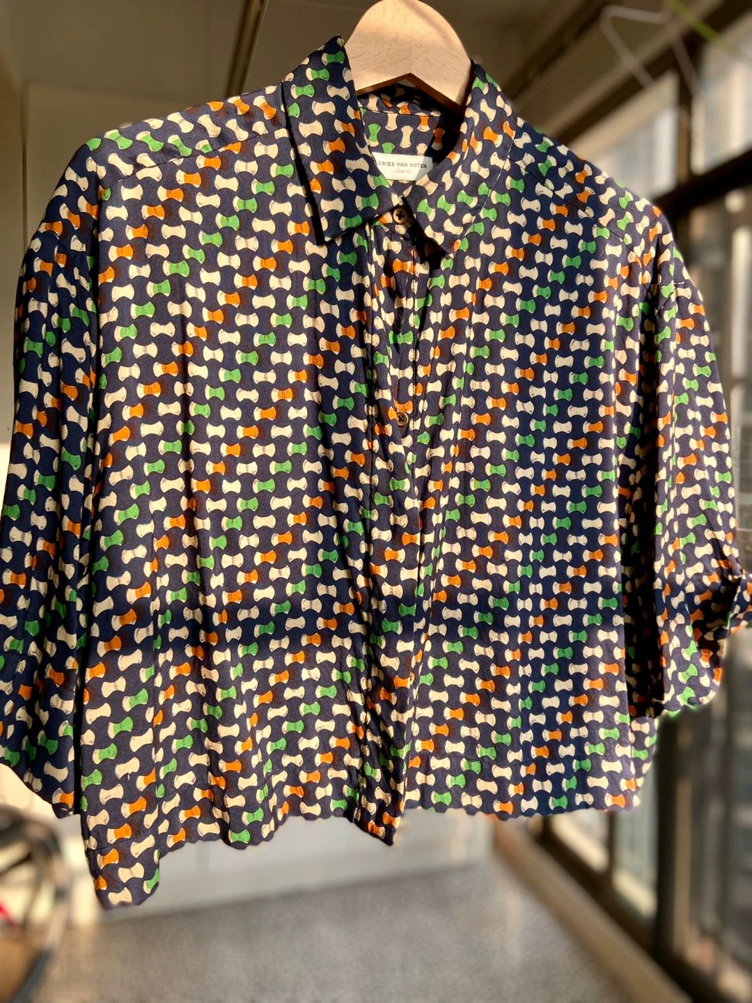 Dries Van Noten Dries Van Noten Silk Boxy Runway Print Shirt 40 Size S / US 4 / IT 40 - 2 Thumbnail