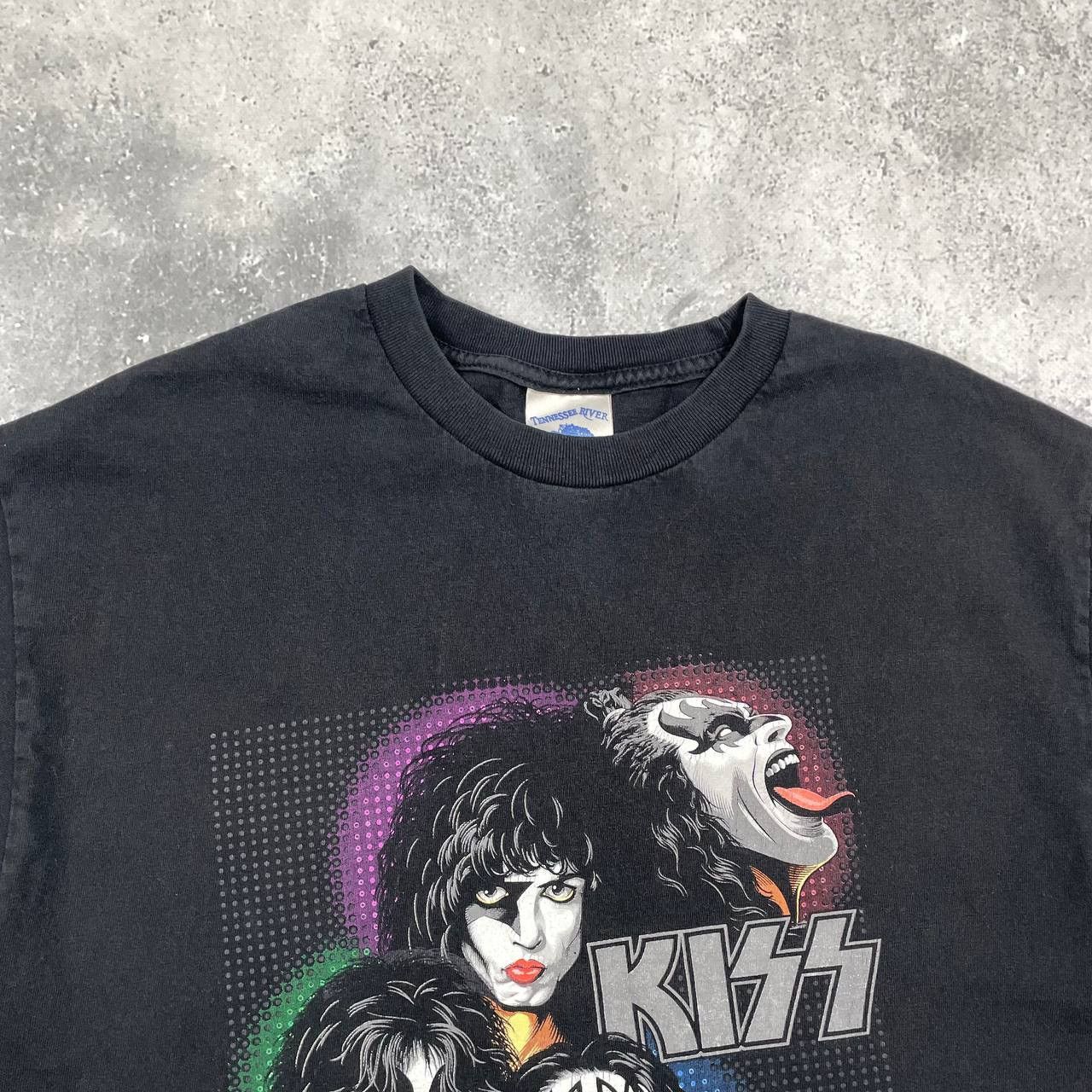 KISS Vintage 2008 KISS Tennessee River Band T Shirt Faded Black L Size US L / EU 52-54 / 3 - 7 Thumbnail
