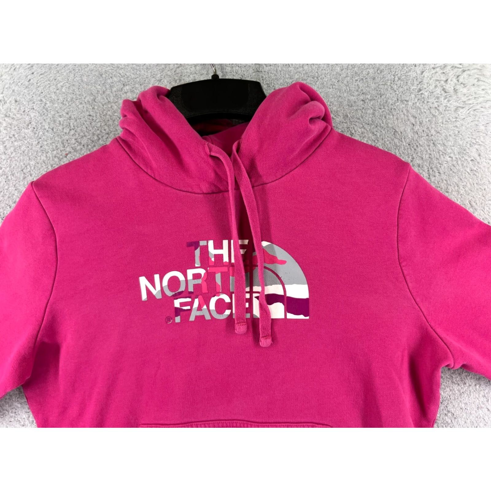 The North Face The North Face Hoodie Womens M Pink Pullover Cotton Blend Pocket Logo Crew Neck Sweatshirt Size M / US 6-8 / IT 42-44 - 4 Thumbnail