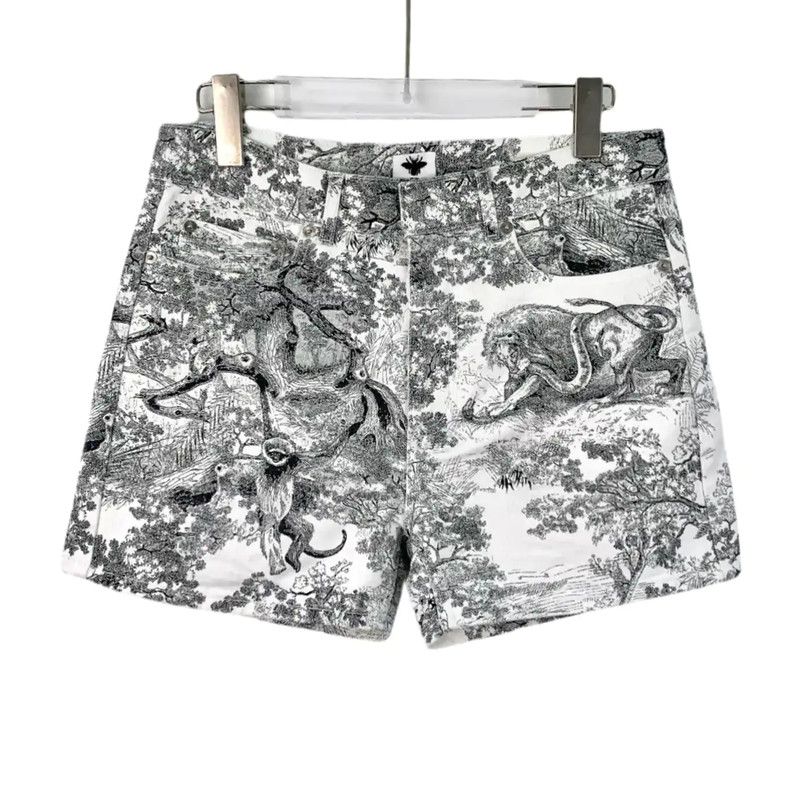 Dior Dior Gray Cotton Women's Shorts 0089 Size 22" - 1 Thumbnail