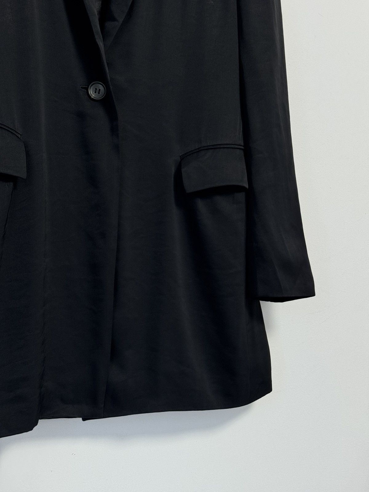 Jil Sander JIL SANDER Black Silk Lined Coat Jacket Made in Italy Blazer Size XS / US 0-2 / IT 36-38 - 4 Thumbnail