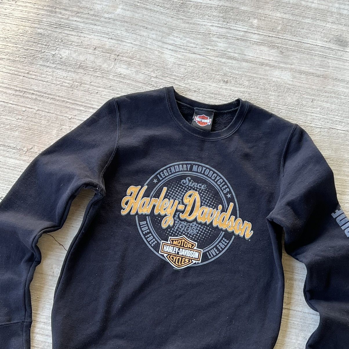 Harley Davidson × Vintage Harley Davidson Germany 2012 Vintage Sweatshirt Longsleeve Size US S / EU 44-46 / 1 - 2 Thumbnail