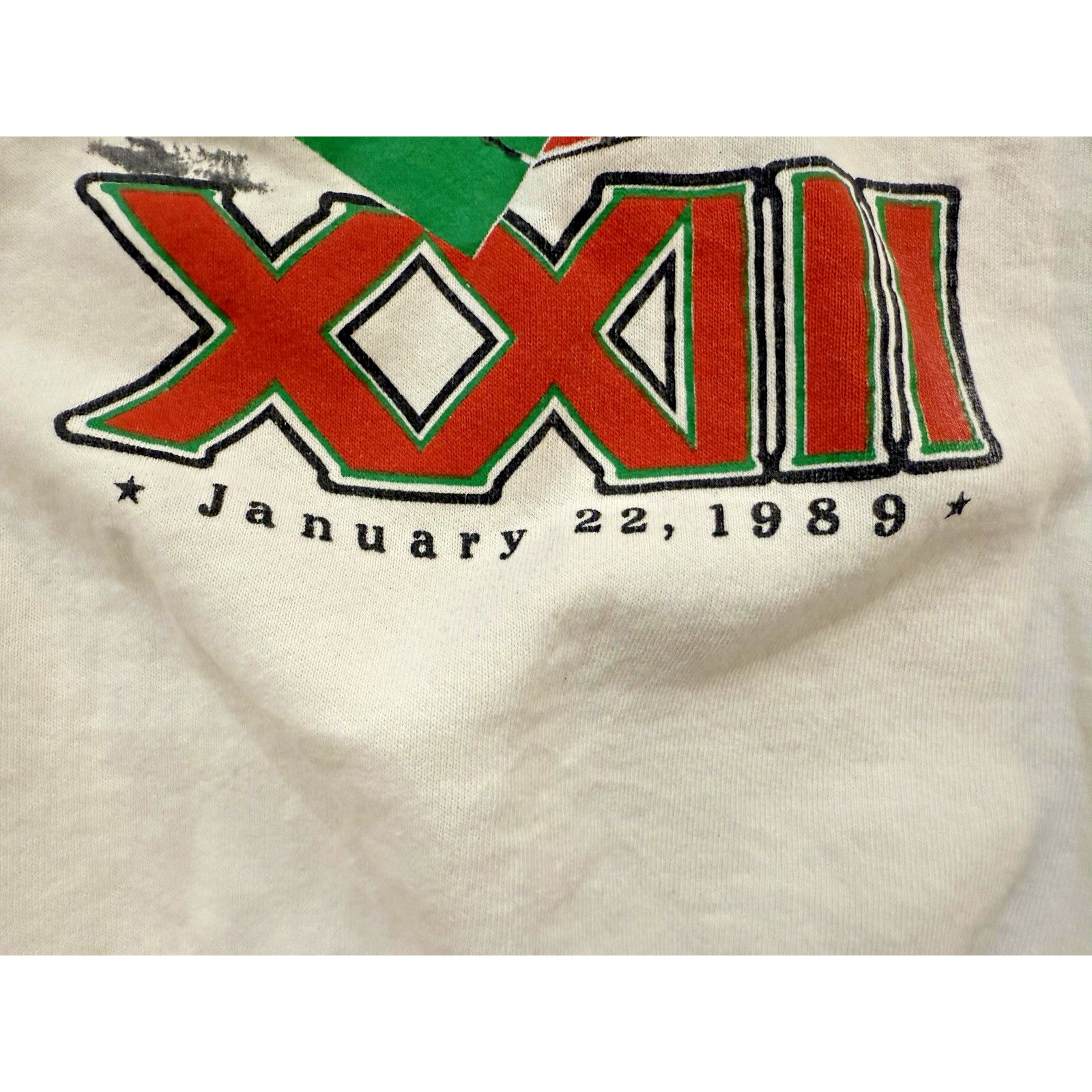 Fruit Of The Loom Vintage San Francisco 49ers Mens XL Super Bowl XXIII NFL 80s Size US XL / EU 56 / 4 - 3 Thumbnail