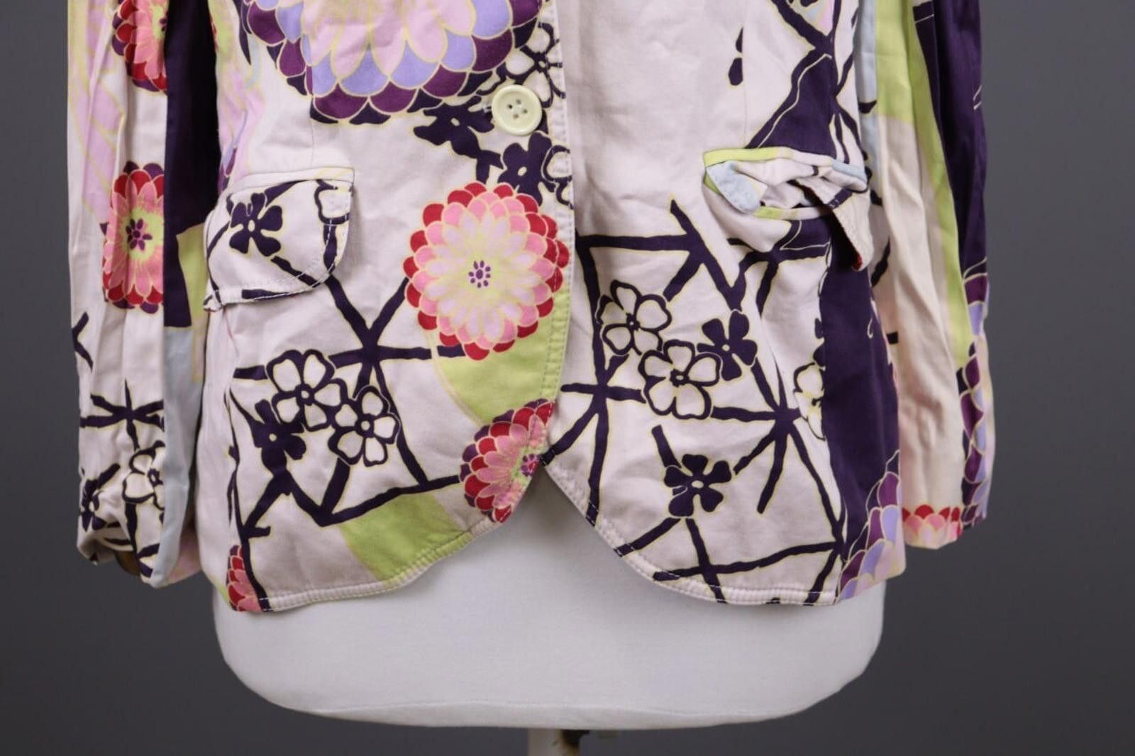 Escada Escada Sport Multicolor Floral Two Button Jacket Size 40 Size M / US 6-8 / IT 42-44 - 2 Thumbnail
