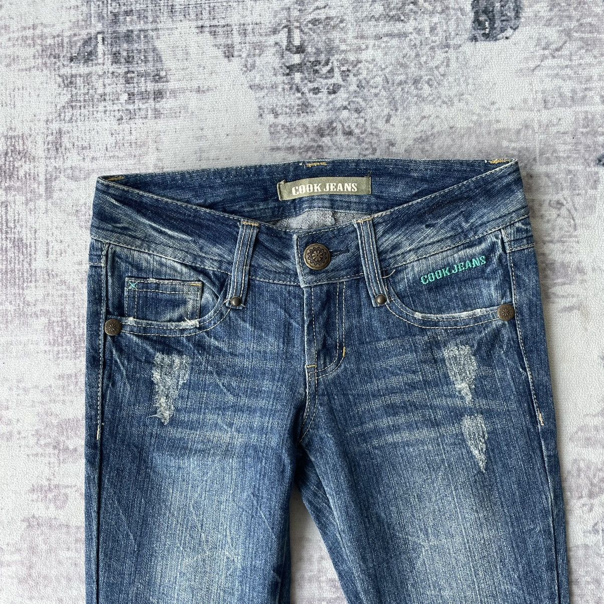 Beauty Beast Vintage Cook Jeans Spiral Cut Flare LGB Style Jeans Size US 28 / EU 44 - 3 Thumbnail
