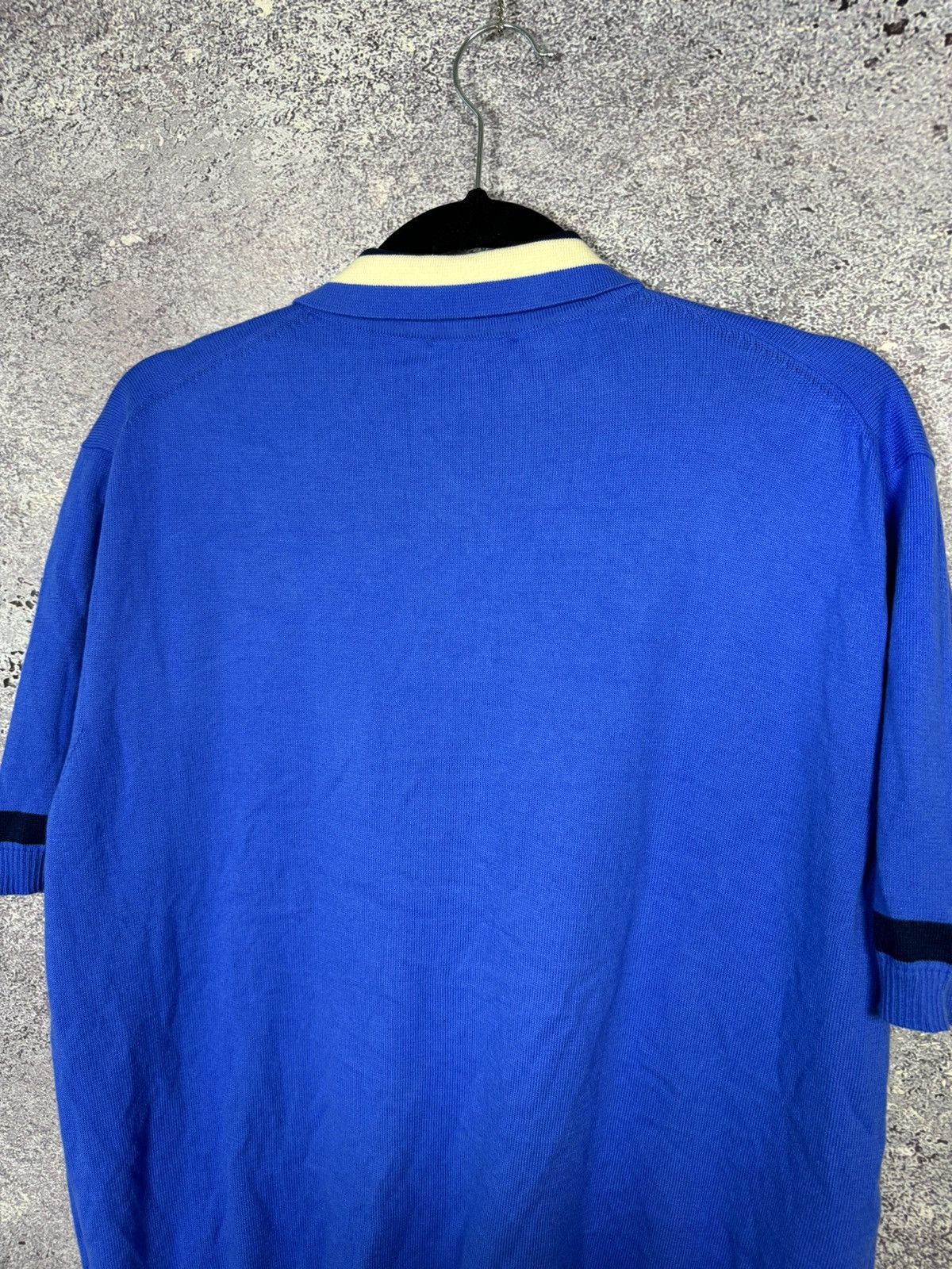 Baracuta × Vintage Vintage Baracuta Knit Polo Shirt Medium Blue Italy Oldmoney Size US M / EU 48-50 / 2 - 15 Thumbnail