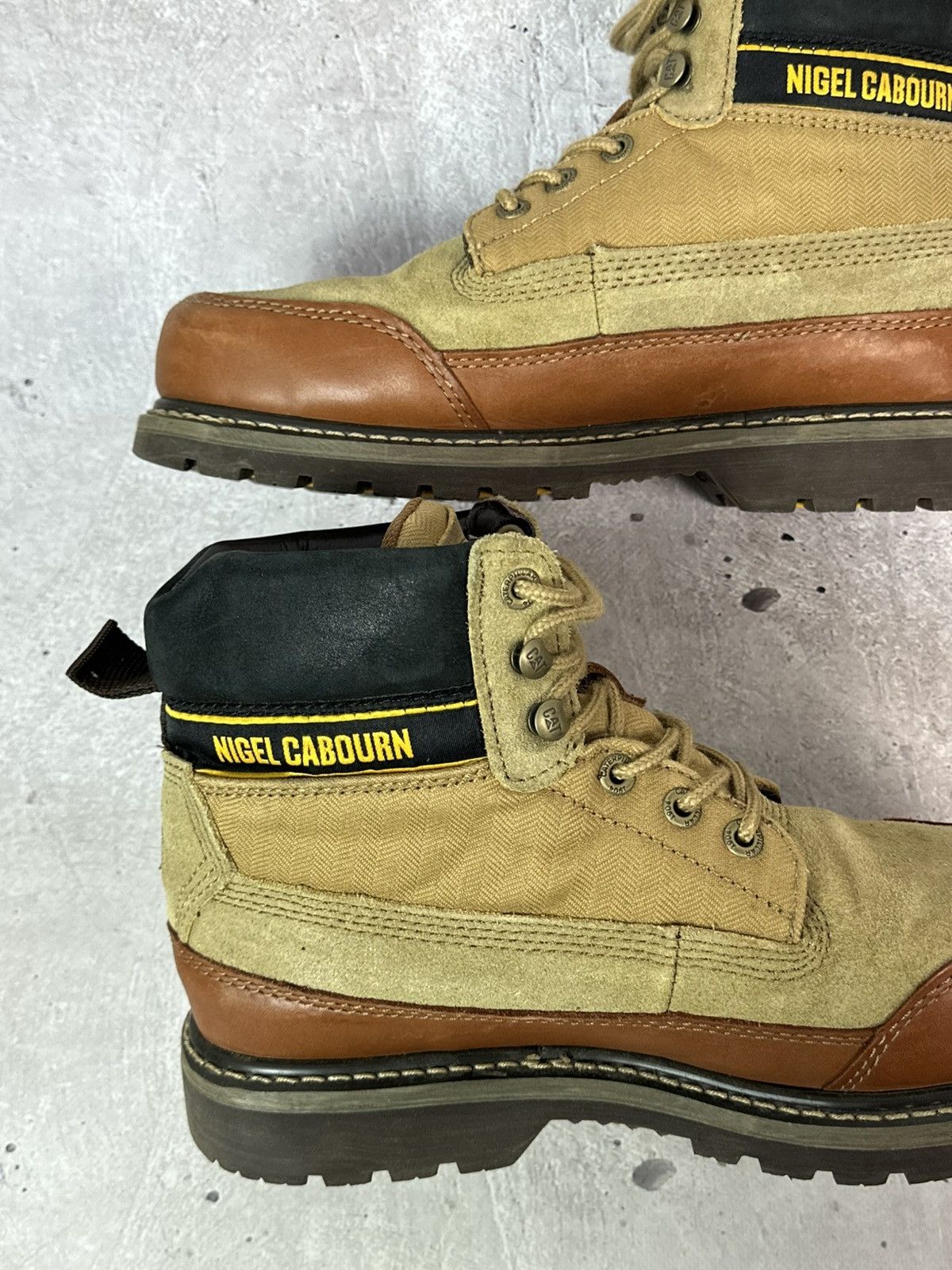 Nigel Cabourn Nigel Cabourn x Caterpillar Unisex leather Brown Utah Boots Size US 9.5 / EU 42-43 - 9 Thumbnail