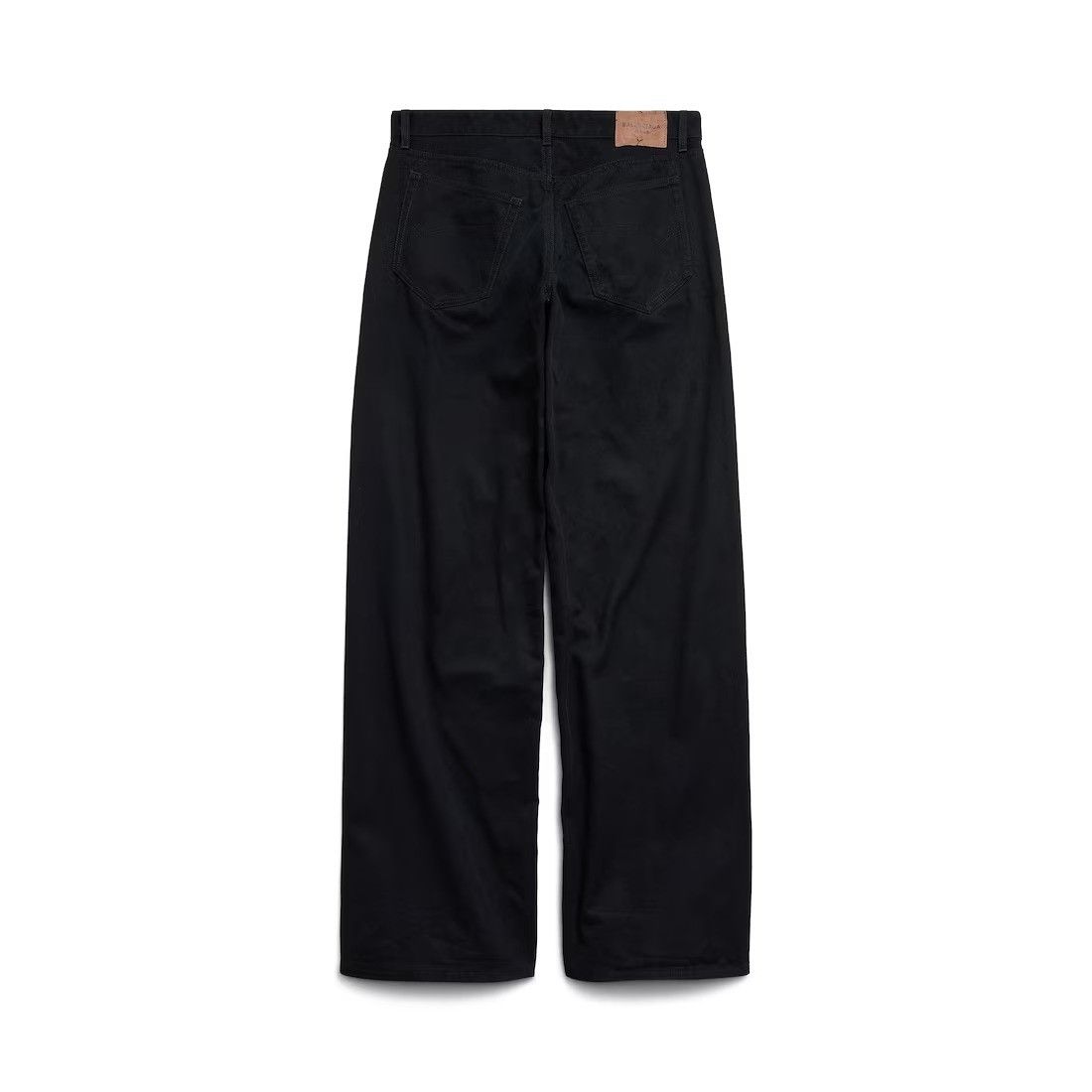 Balenciaga o1w1db10526 Wide Leg Baggy Pants in Black Size 29" - 2 Thumbnail
