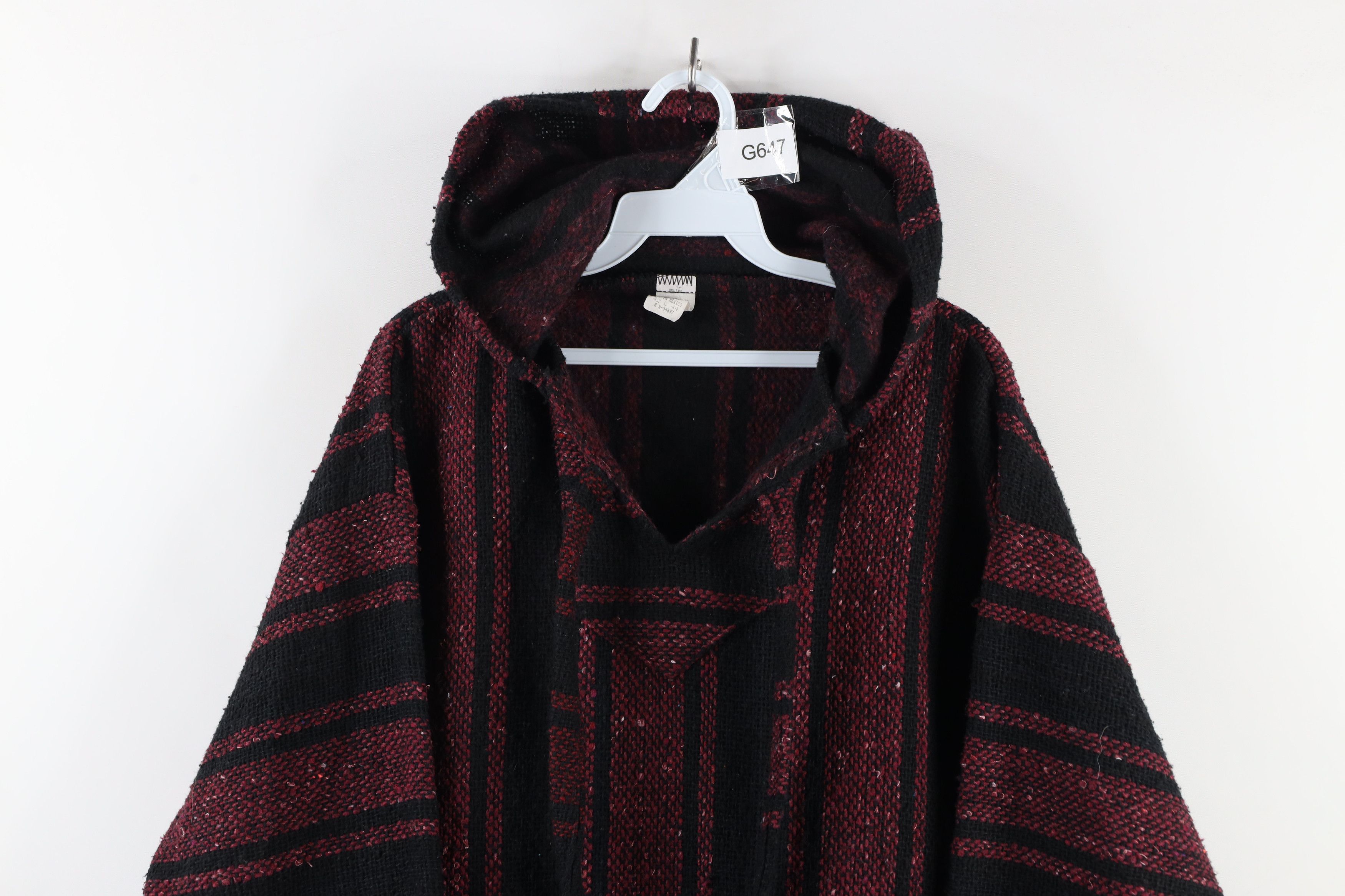Vintage Vintage 90s Streetwear Block Drug Rug Hoodie Sweatshirt Size US L / EU 52-54 / 3 - 2 Thumbnail